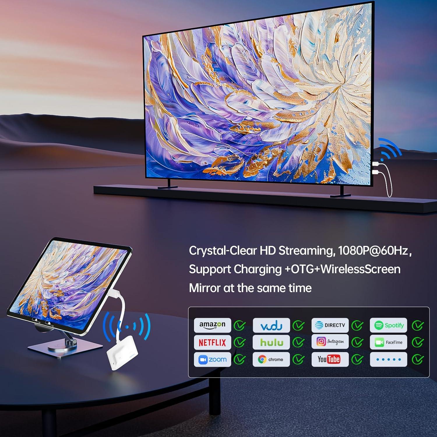 Transmisor y receptor HDMI inalámbrico USB C YICOSUN 1080P