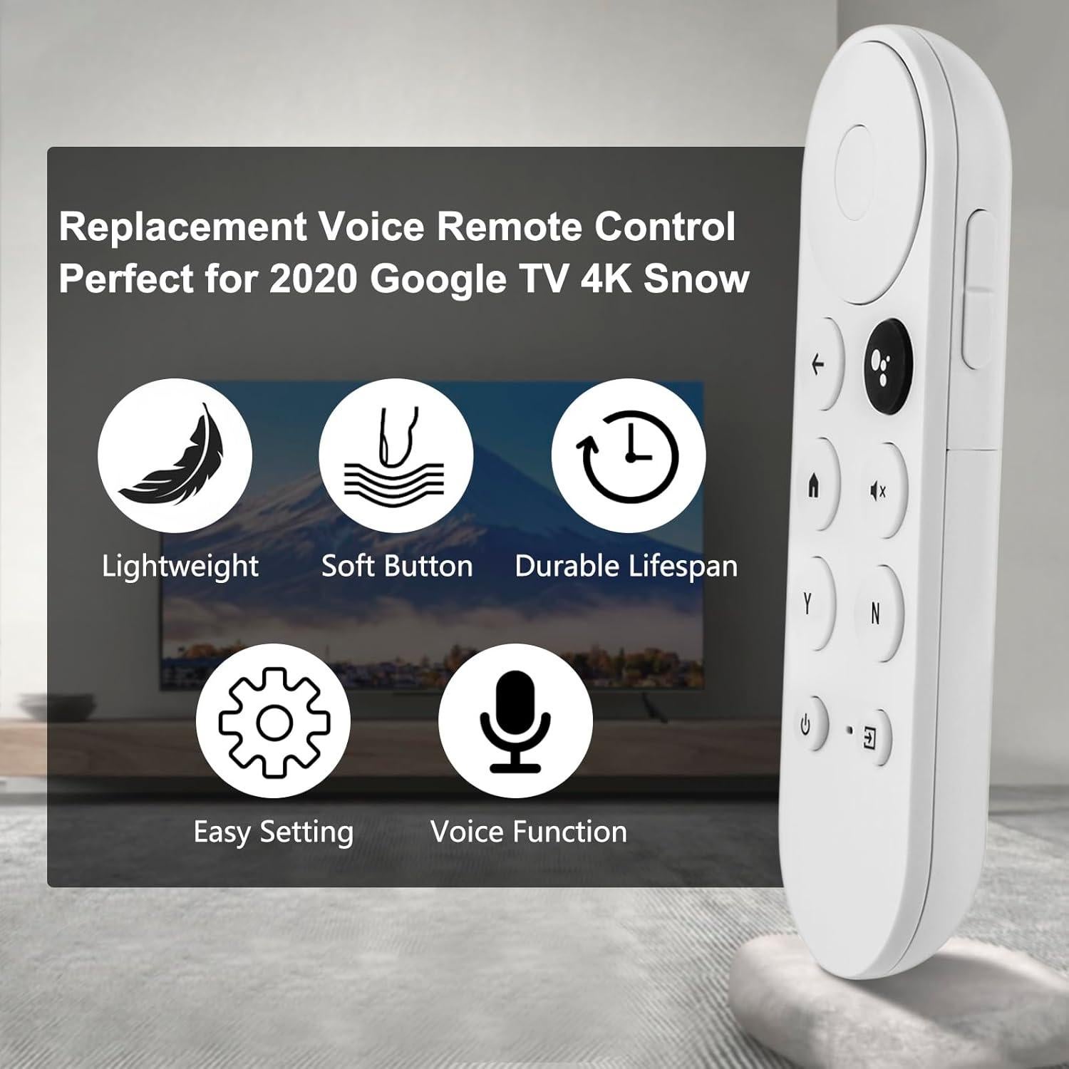 Control Remoto de Voz CHUNGHOP para Google Chromecast 4K 2020