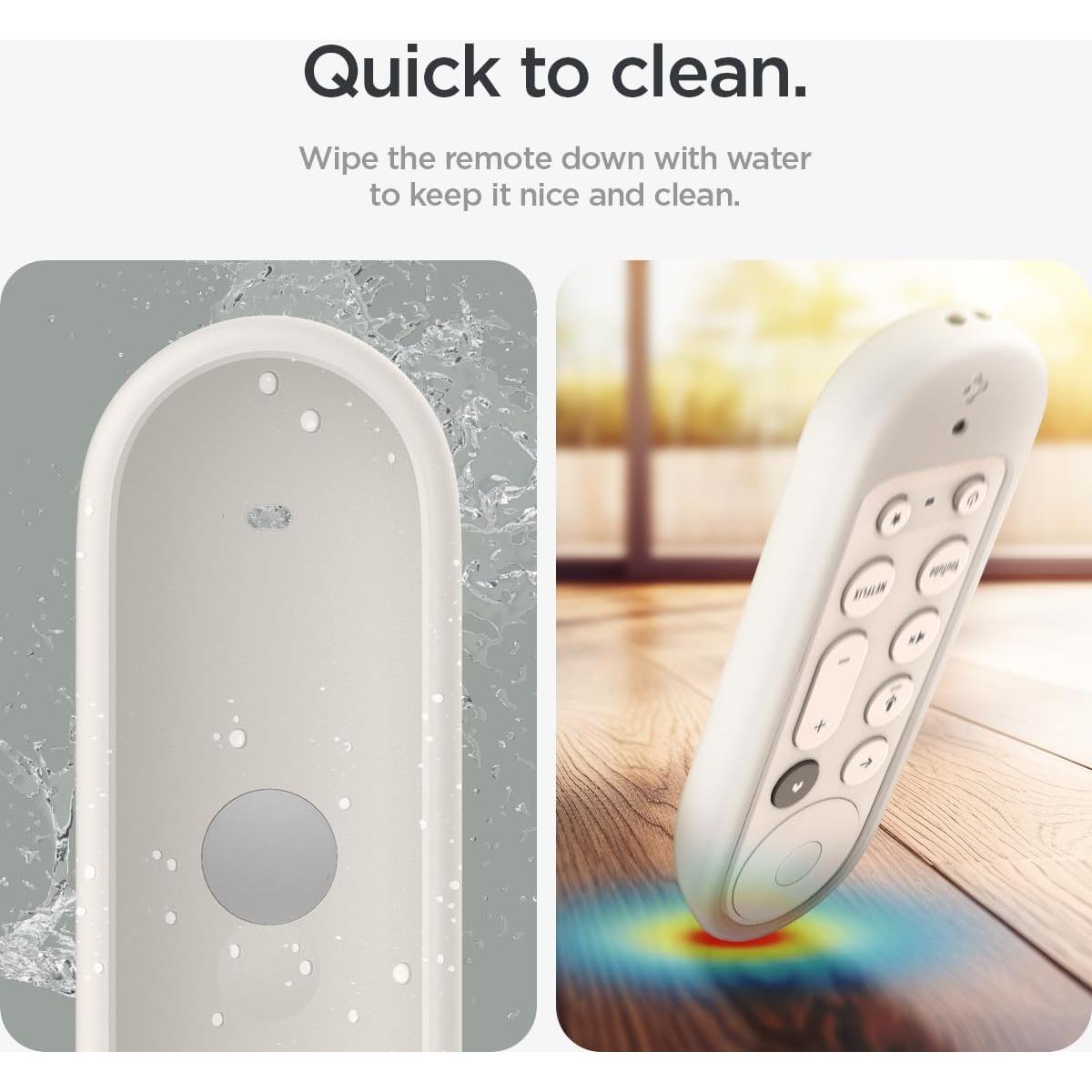 Funda de Silicona Spigen para Control Remoto Google TV 4K - Porcelana