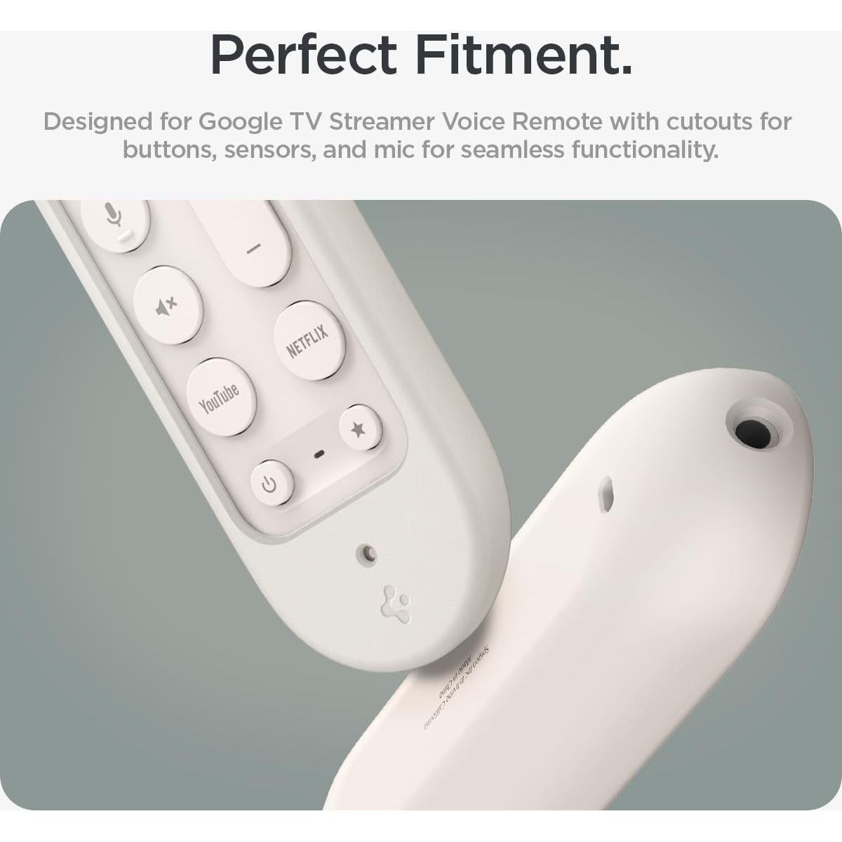 Funda de Silicona Spigen para Control Remoto Google TV 4K - Porcelana