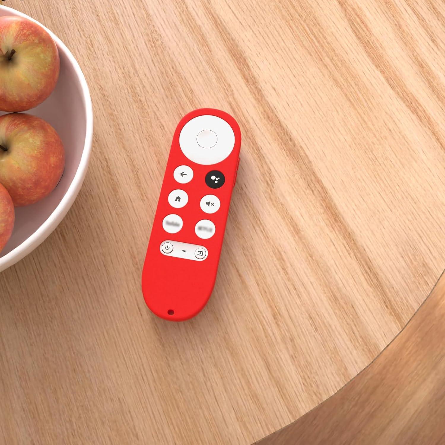 Cubierta de Silicona DUOLAXMENG para Control Remoto Google TV HD/4K