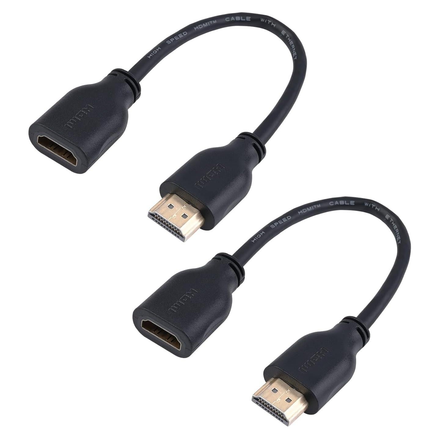 Cable Extensor HDMI Macho a Hembra LEENUE 2 Piezas 4K 3D