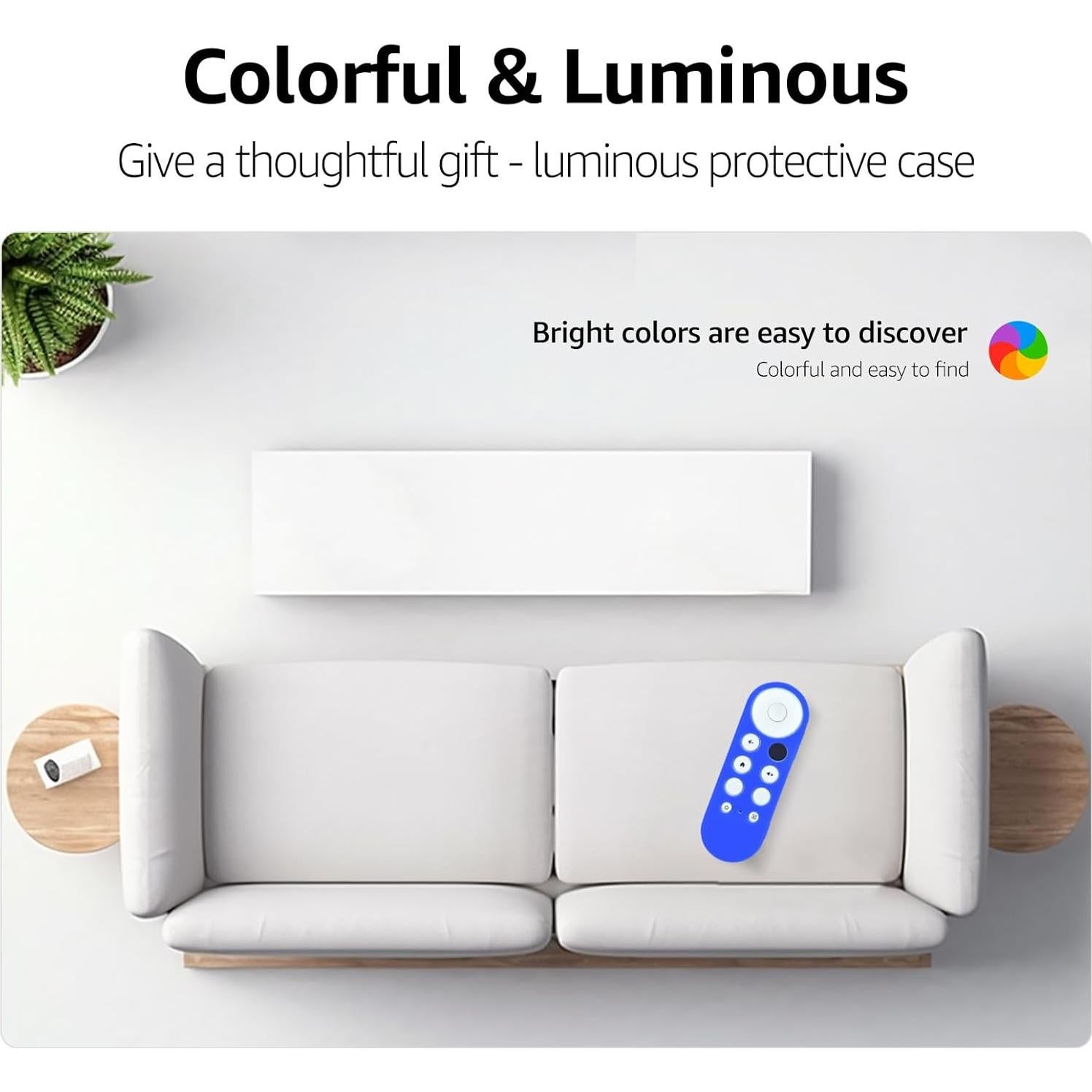 Funda de Control Remoto PZL para Google Chromecast 2020 Azul