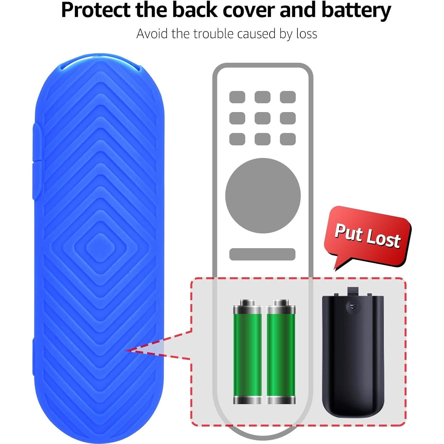 Funda de Control Remoto PZL para Google Chromecast 2020 Azul