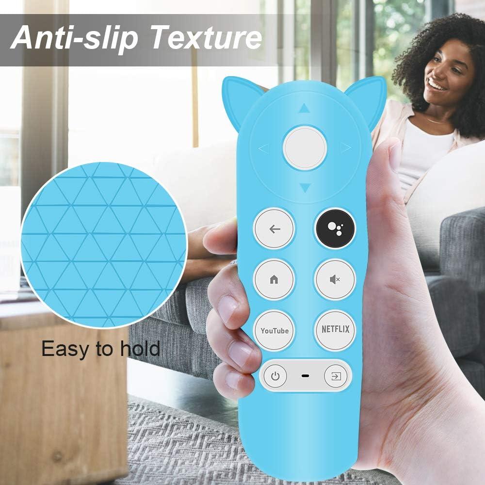 3 Pack Funda Silicona Antideslizante para Control Remoto Google