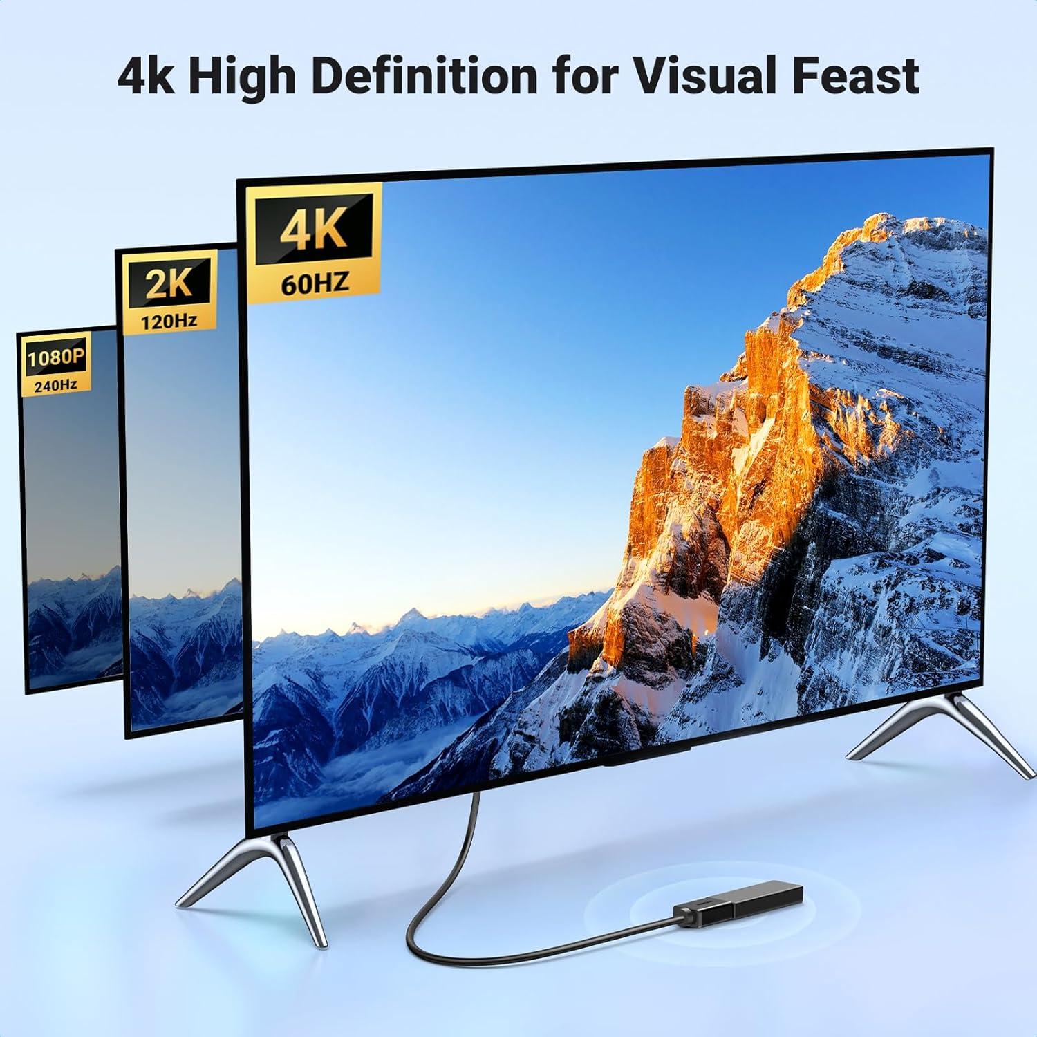 Cable de Extensión HDMI UGREEN 1.83m Macho a Hembra 4K