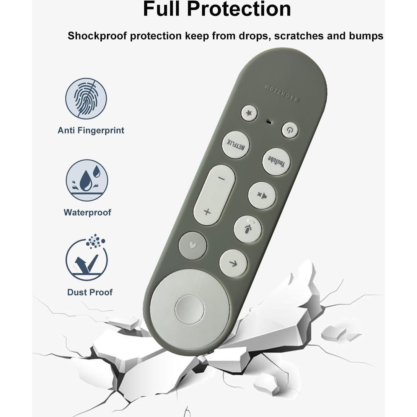 Funda de Silicona Antideslizante para Control Remoto Google TV 2024