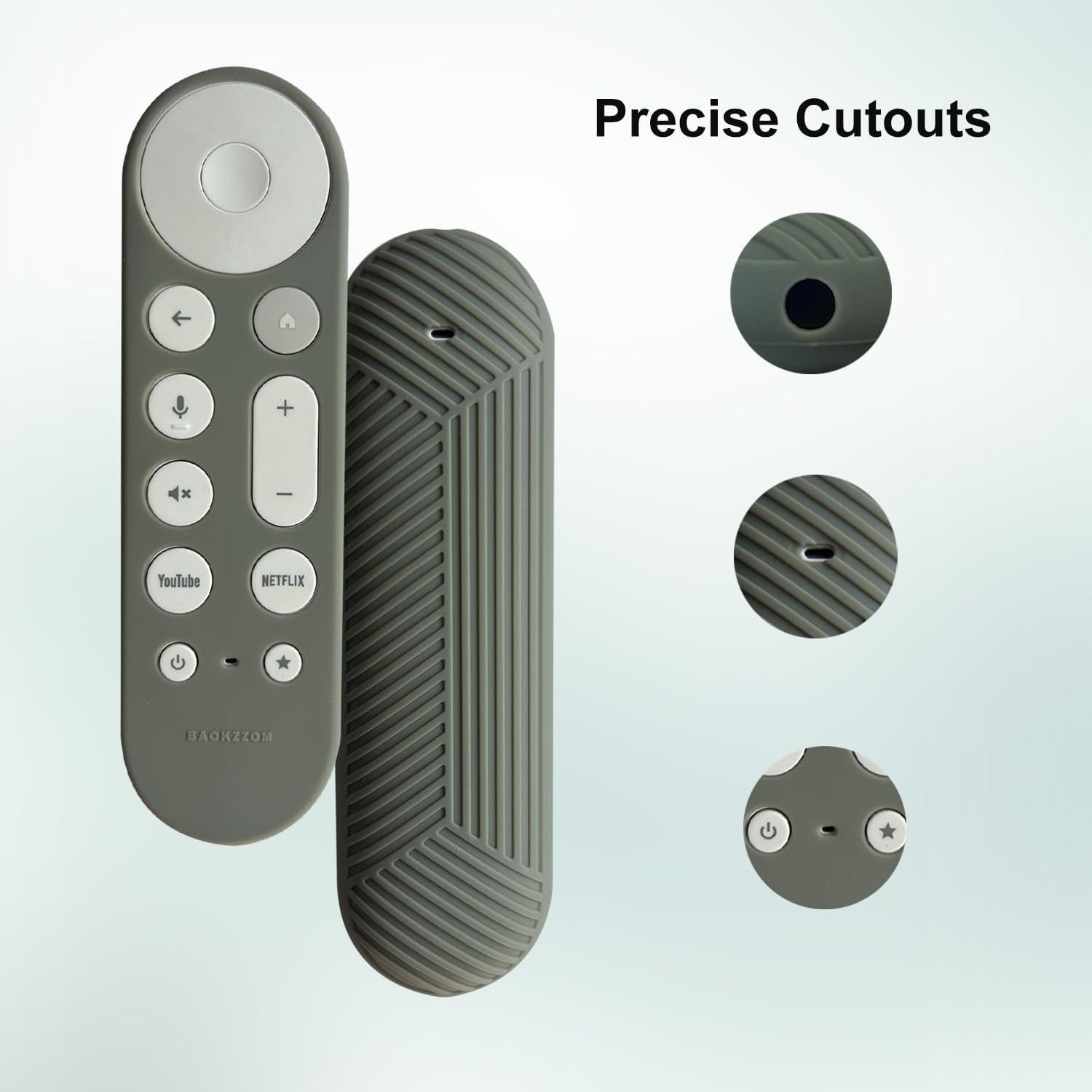 Funda de Silicona Antideslizante para Control Remoto Google TV 2024