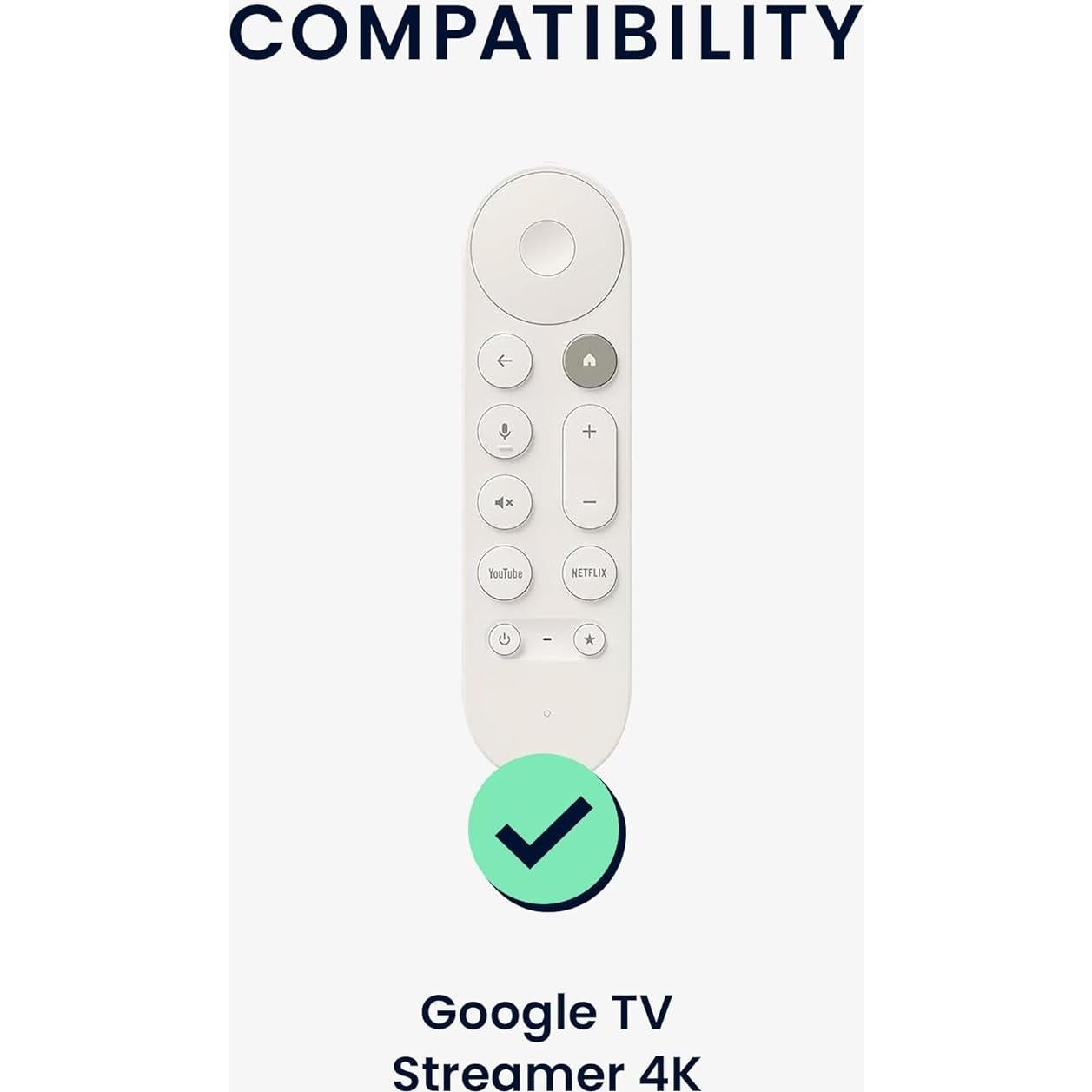 Funda de Silicona Suave kwmobile para Control Remoto Google TV 4K