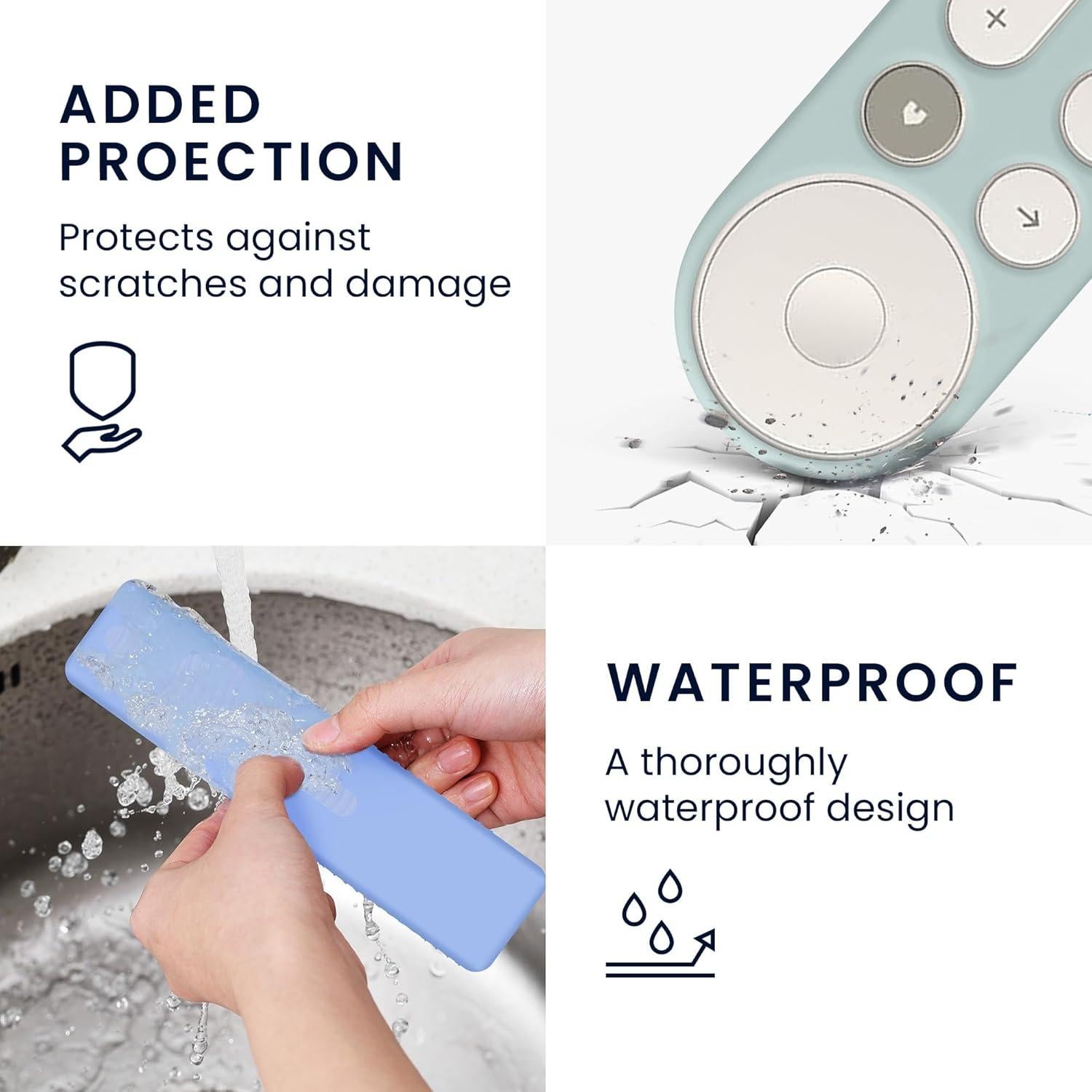 Funda de Silicona Suave kwmobile para Control Remoto Google TV 4K