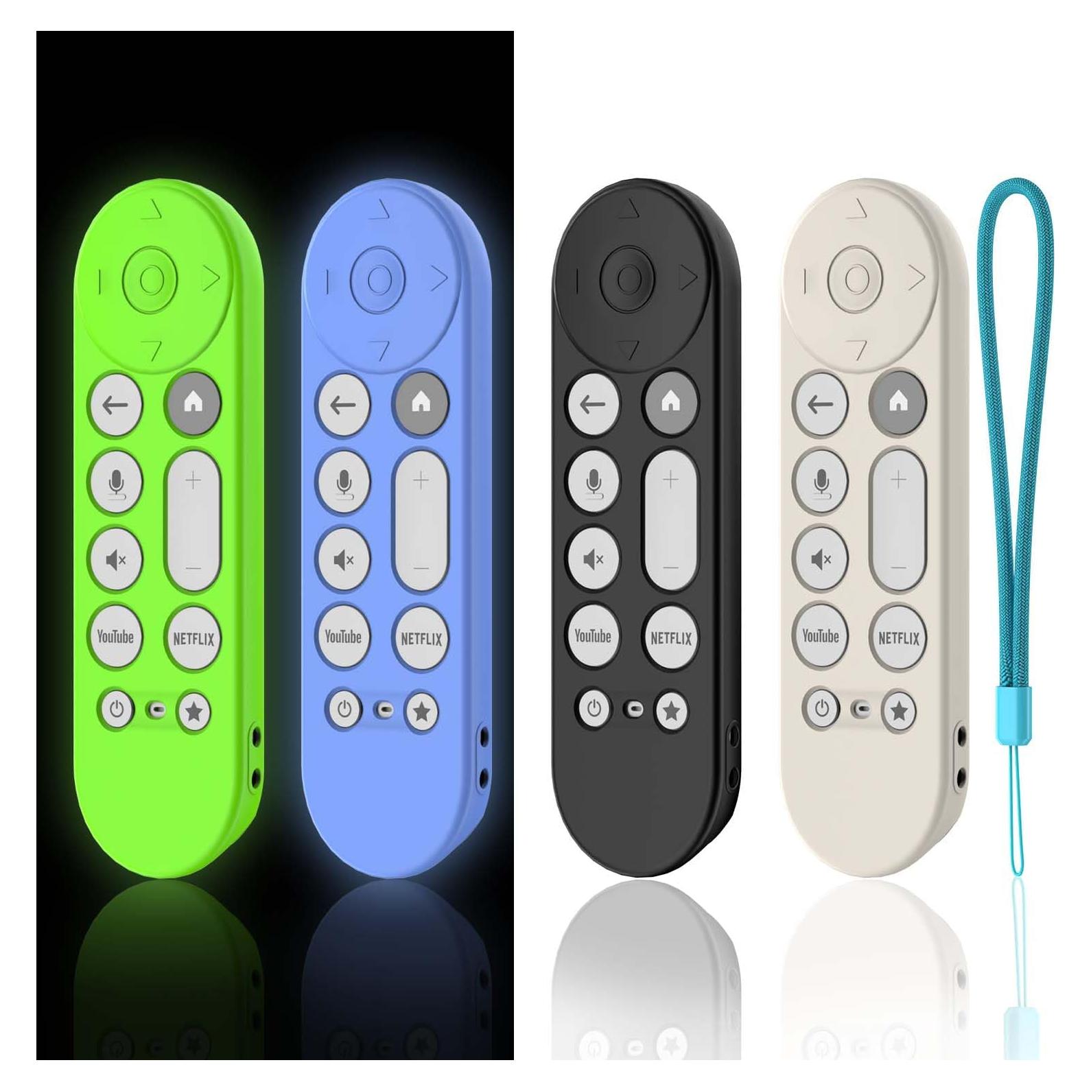 Funda de Silicona para Control Remoto Google TV 4K - 4 Piezas