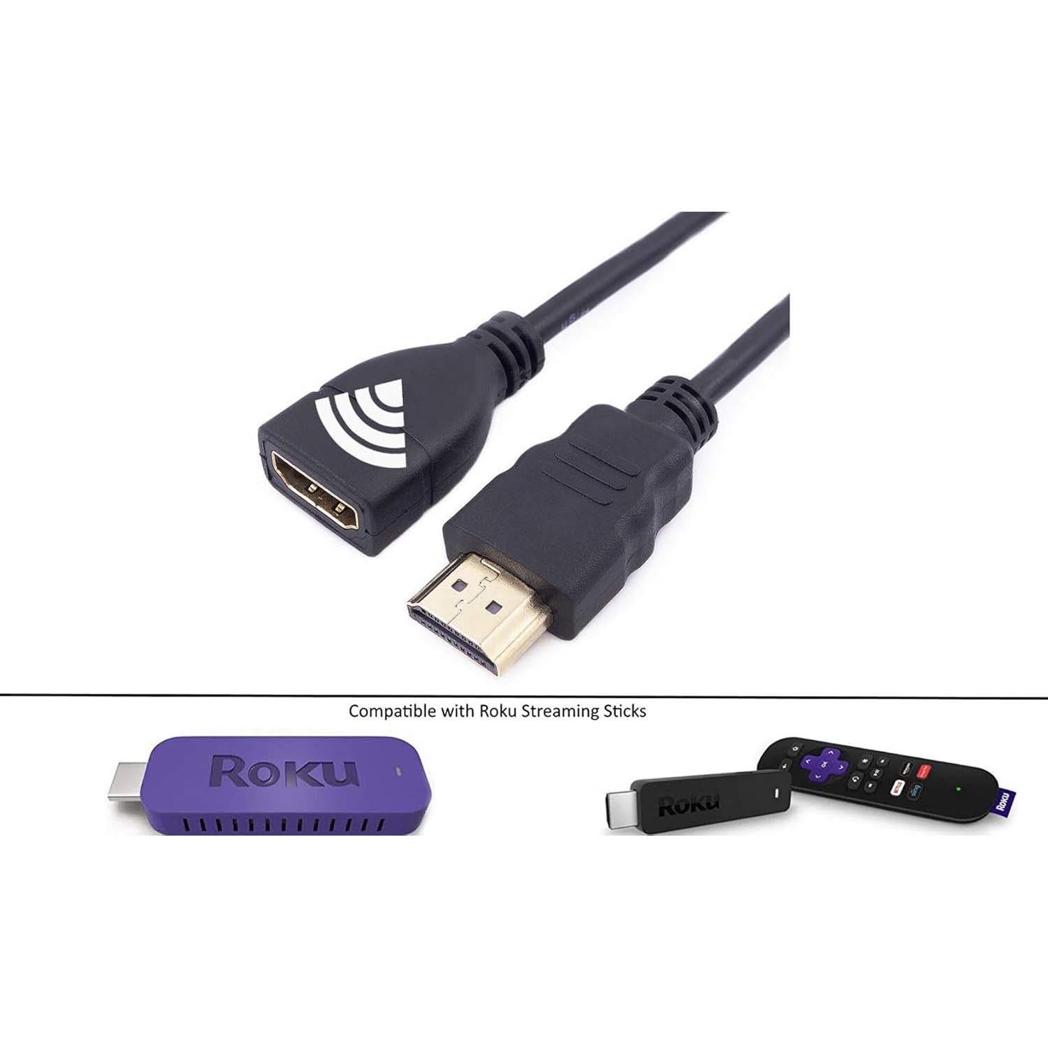 Extensor HDMI PDEEY 1.52 m Macho a Hembra 4K para Streaming