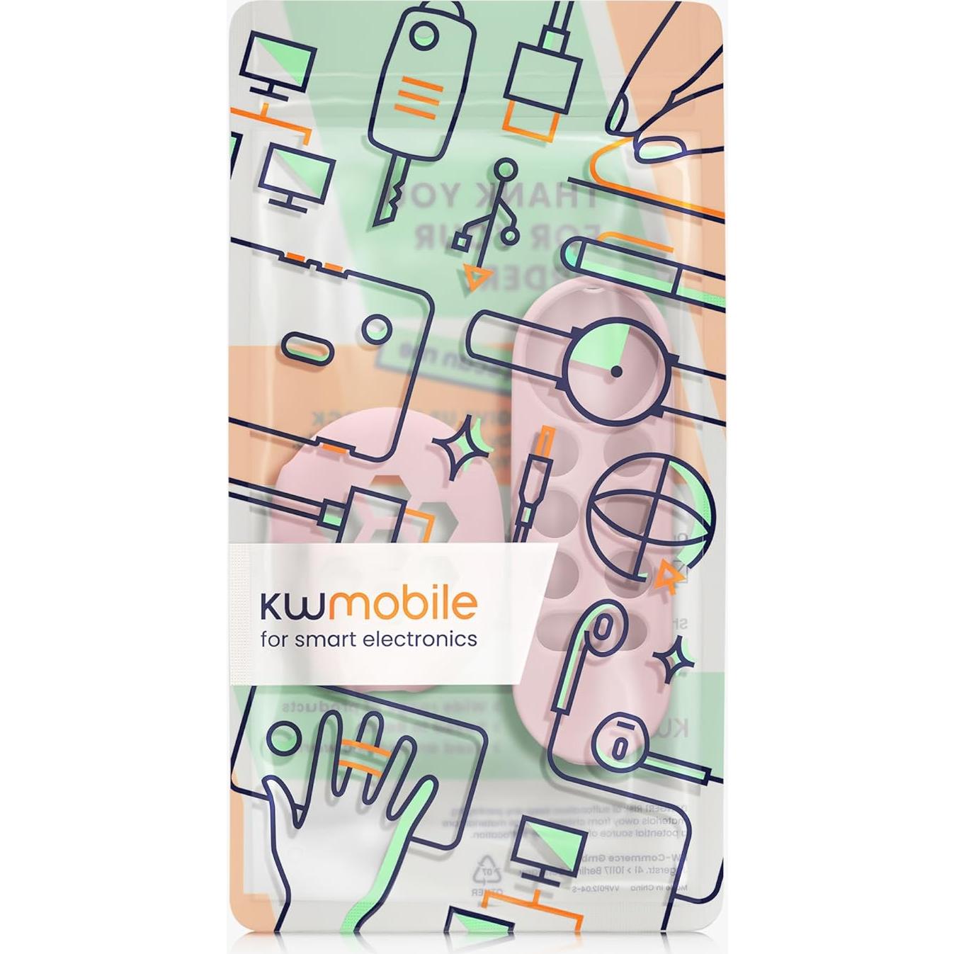 Juego de Fundas para Control Remoto Google Chromecast 2020 4K - KW-Commerce - Rosa Polvoriento