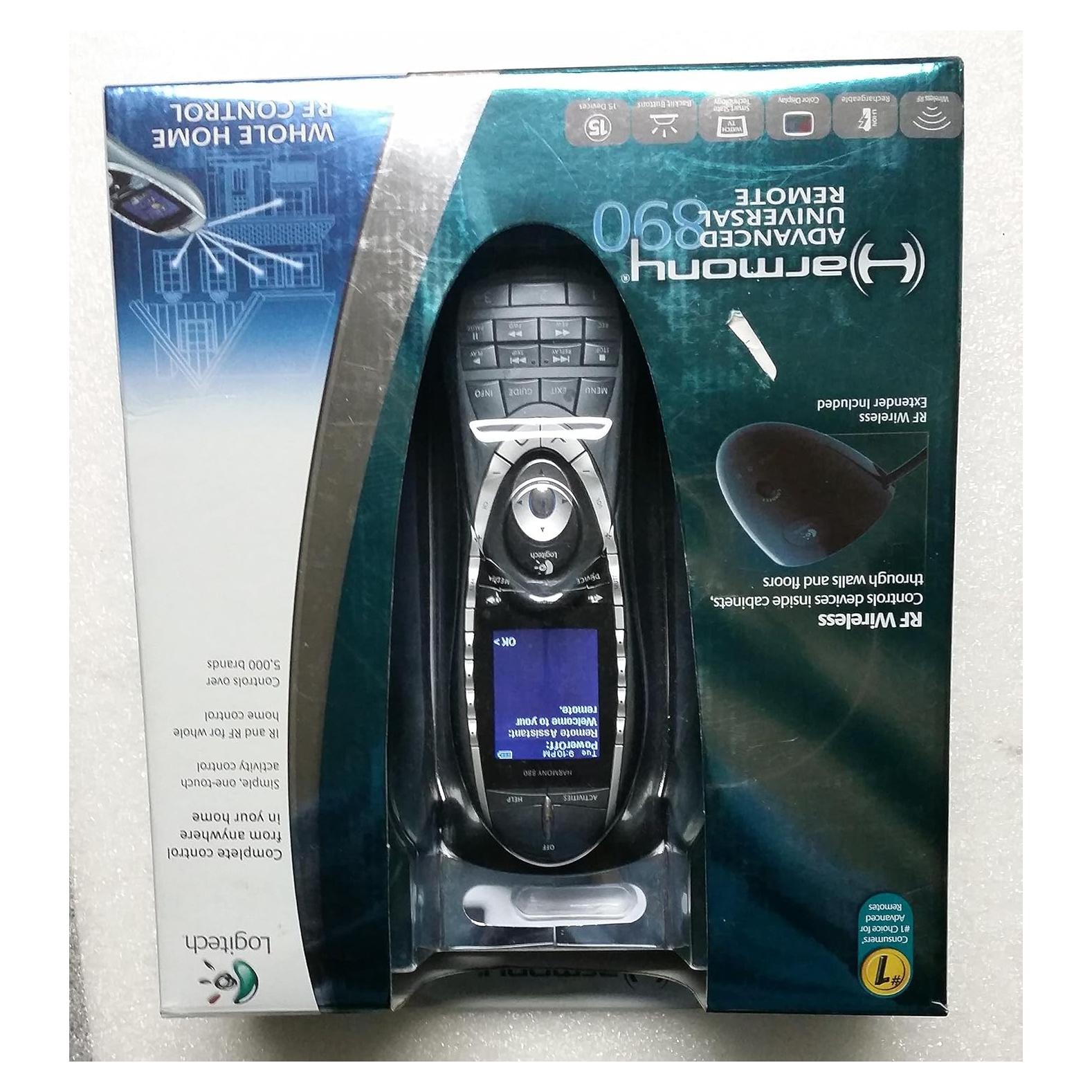 Control Remoto Universal Logitech Harmony 880 con Pantalla Color