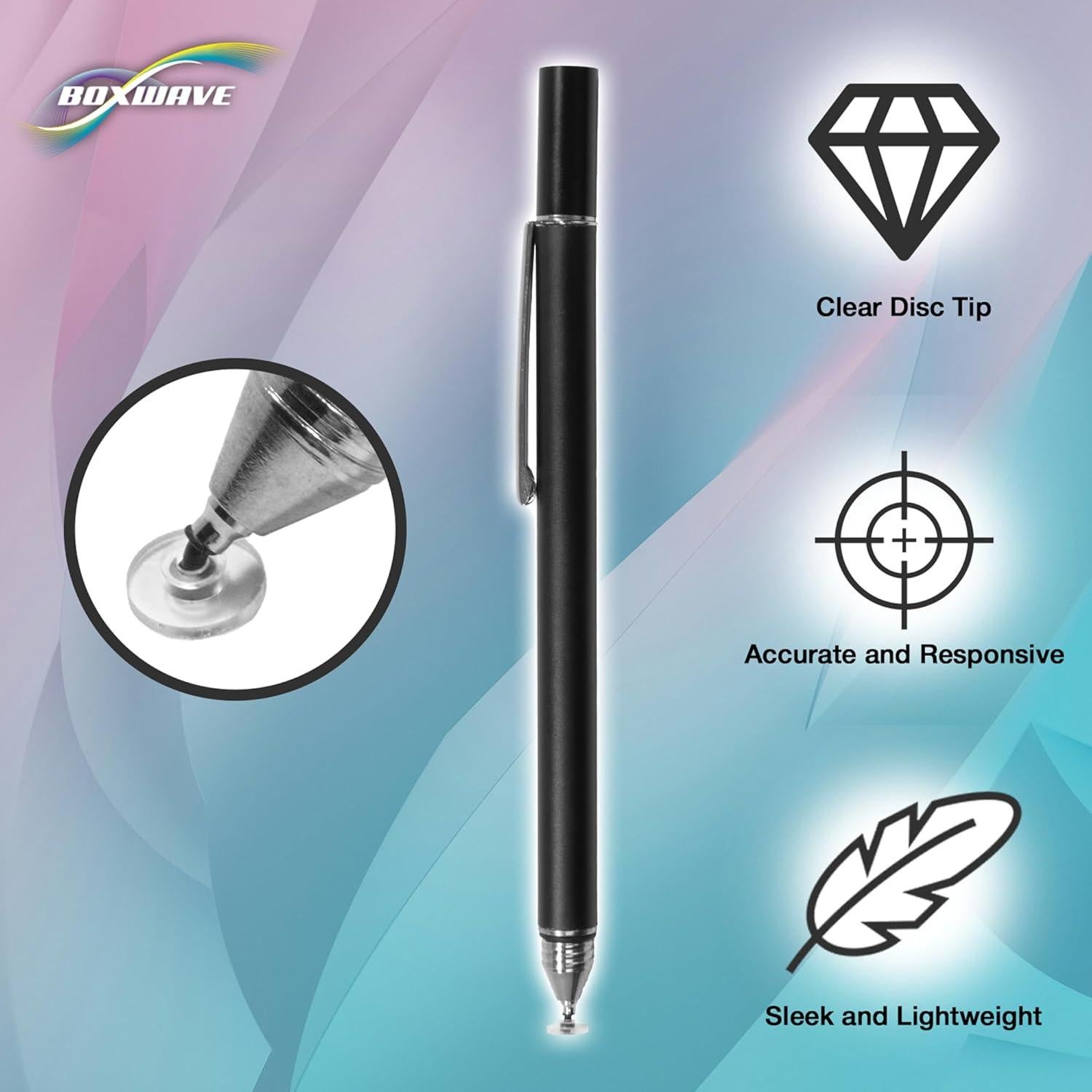 Bolígrafo Stylus BoxWave Capacitivo FineTouch - Negro