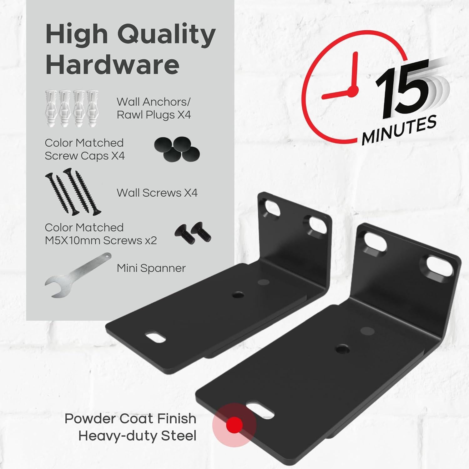 Soporte de Pared Ajustable Soundbass para Barra de Sonido Bose