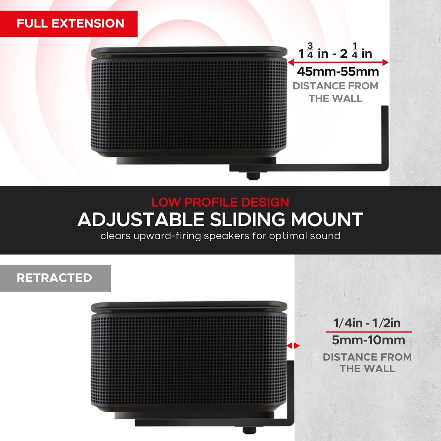 Soporte de Pared Ajustable Soundbass para Barra de Sonido Bose