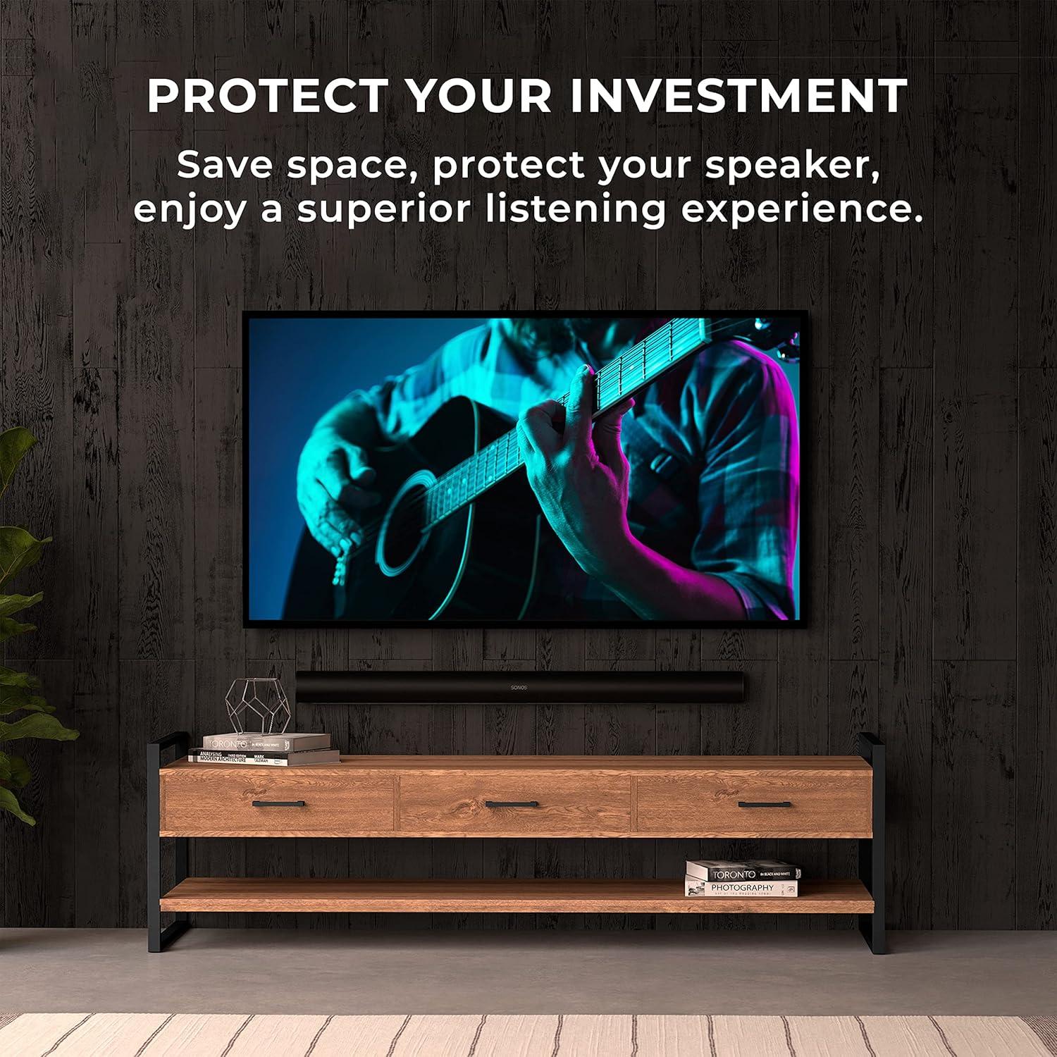 Soporte de Pared HumanCentric para Sonos Arc - Diseño Oculto, Negro