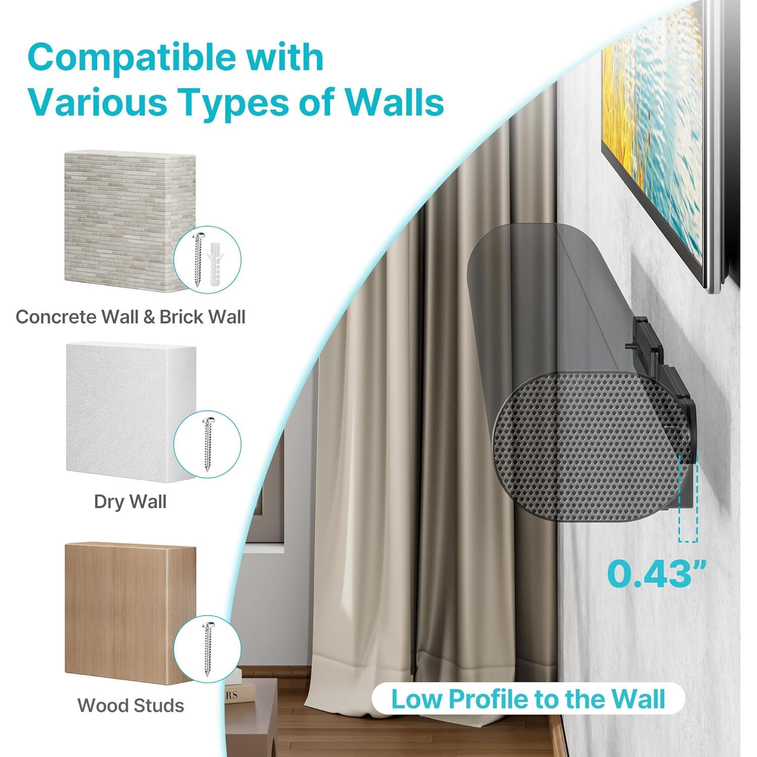 Soporte de pared para barra de sonido PEGZONE Sonos Arc Ultra