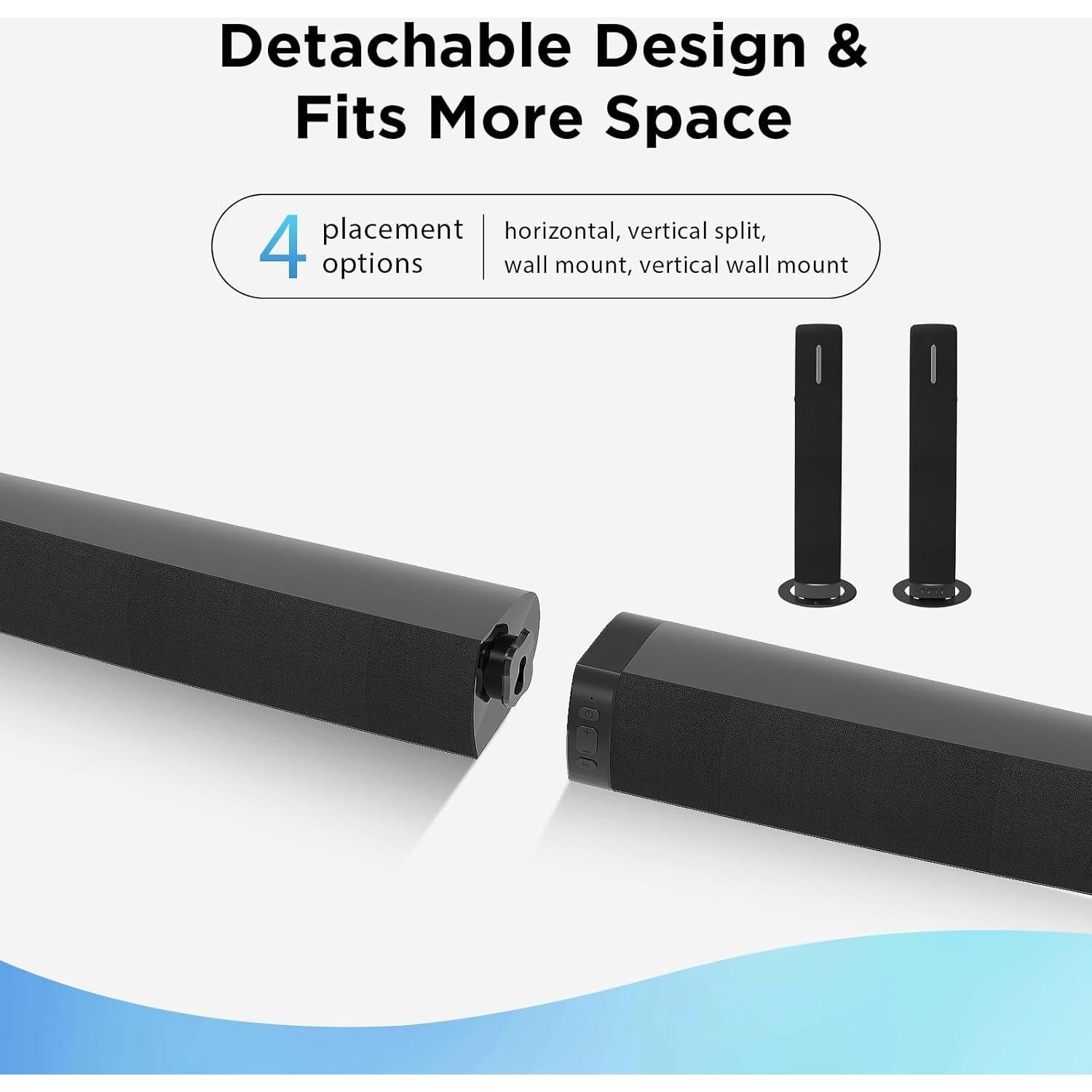 Barra de Sonido Assistrust KY-2023 90W Bluetooth 2 en 1