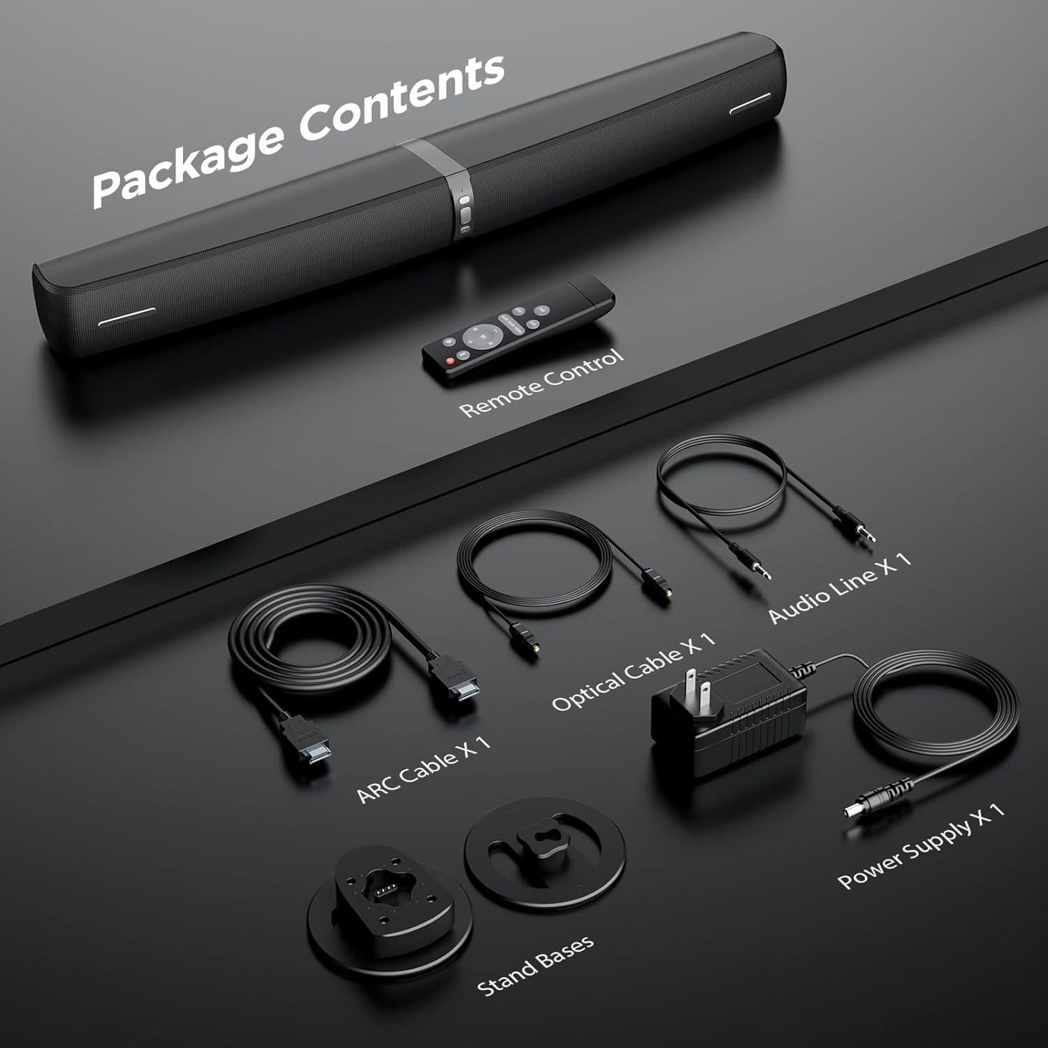 Barra de Sonido Assistrust KY-2023 90W Bluetooth 2 en 1