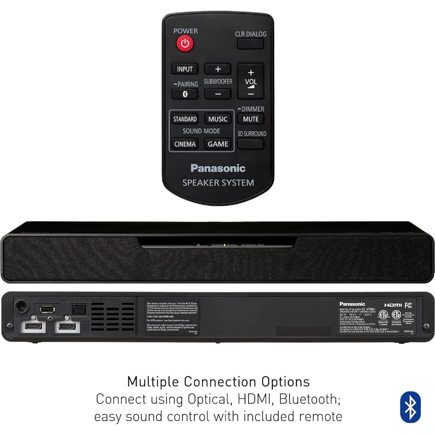 Barra de Sonido Panasonic SC-HTB01 SoundSlayer 2.1 Dolby Atmos