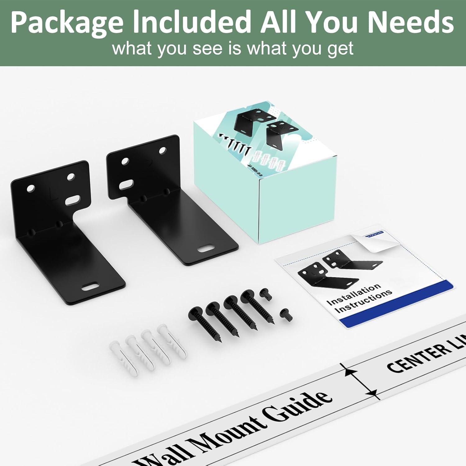 Soporte de Pared para Barra de Sonido Bose WB-300/500/700 Negro