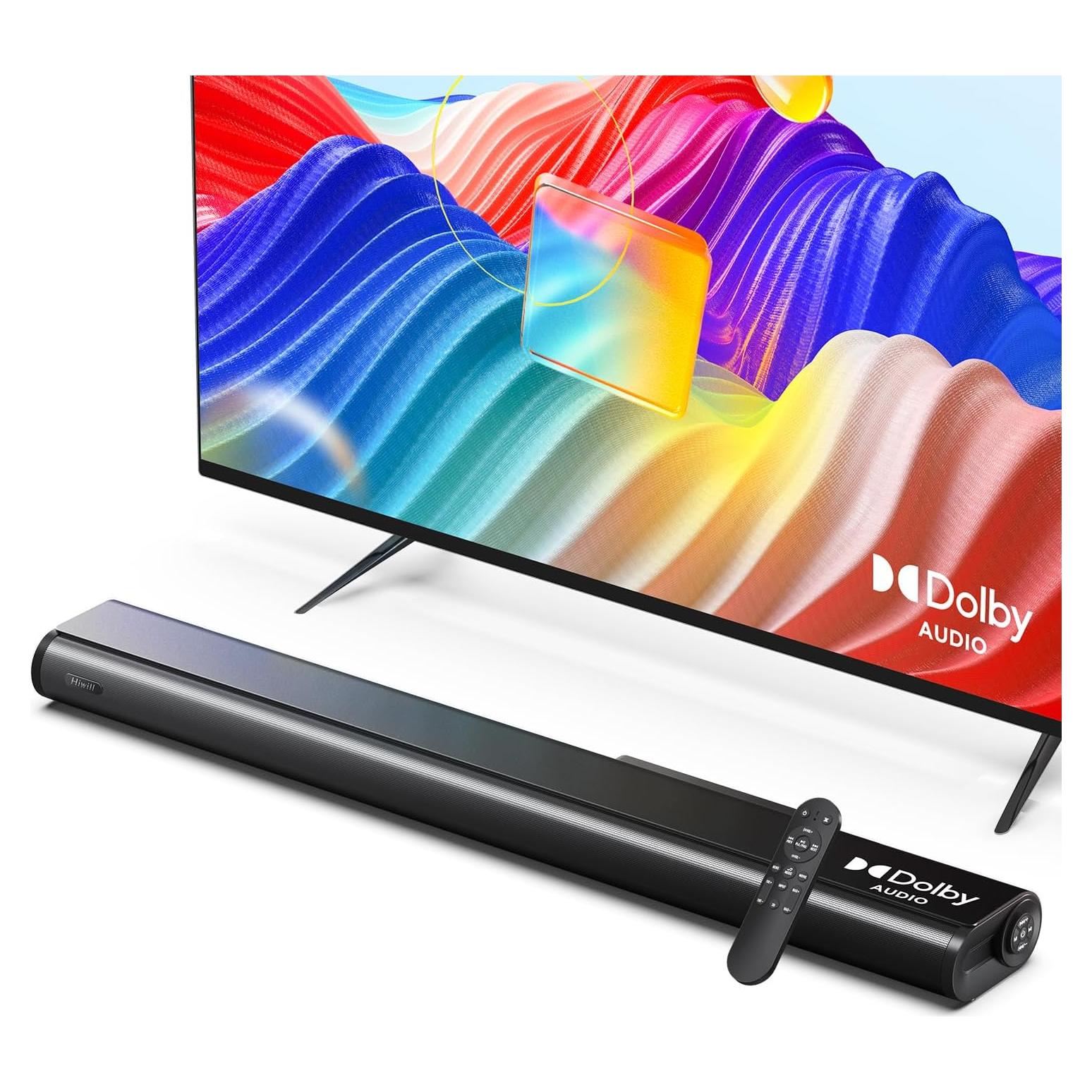 Barra de Sonido Hiwill D20 2.2ch Dolby 200W 90cm HDMI BT 5.3