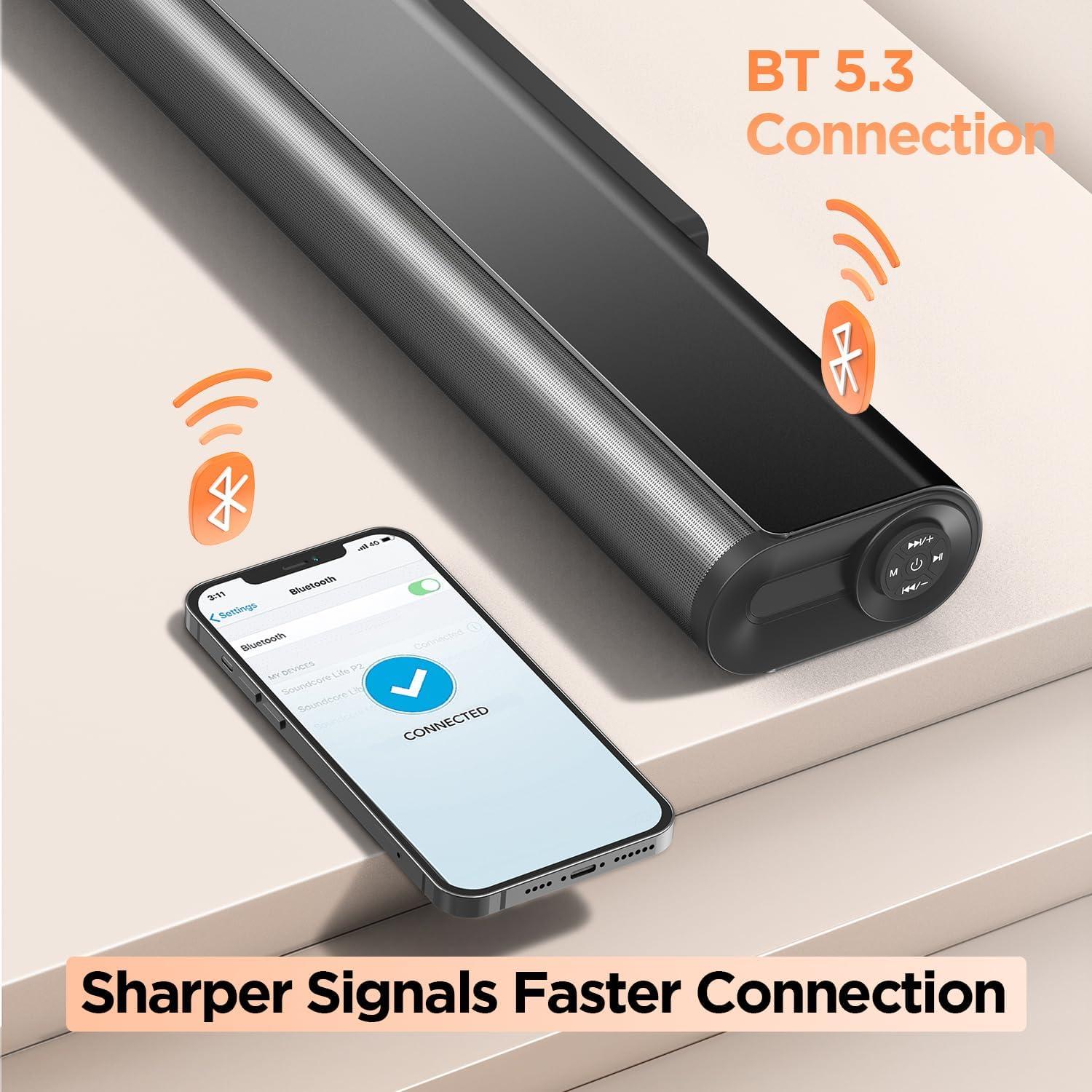 Barra de Sonido Hiwill D20 2.2ch Dolby 200W 90cm HDMI BT 5.3