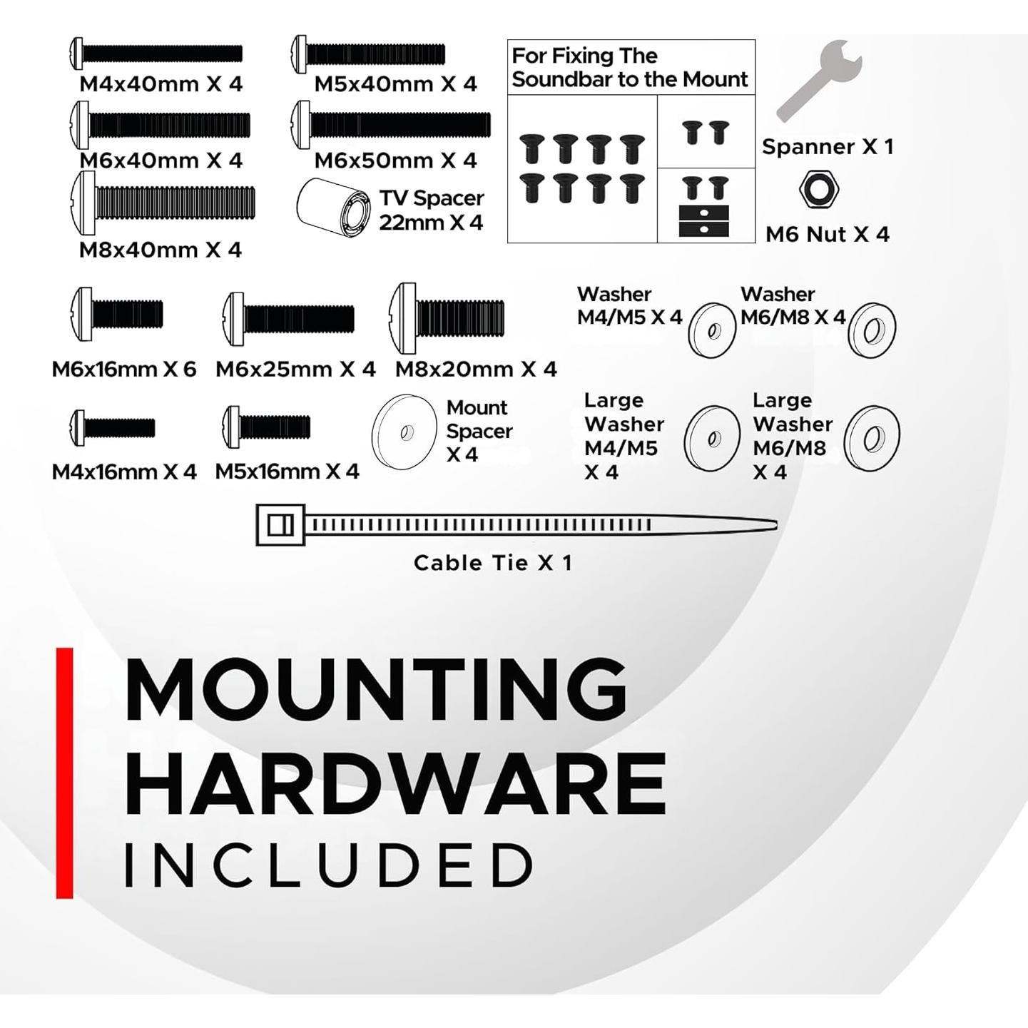 Soporte Universal para TV Soundbass Negro Compatible con Bose