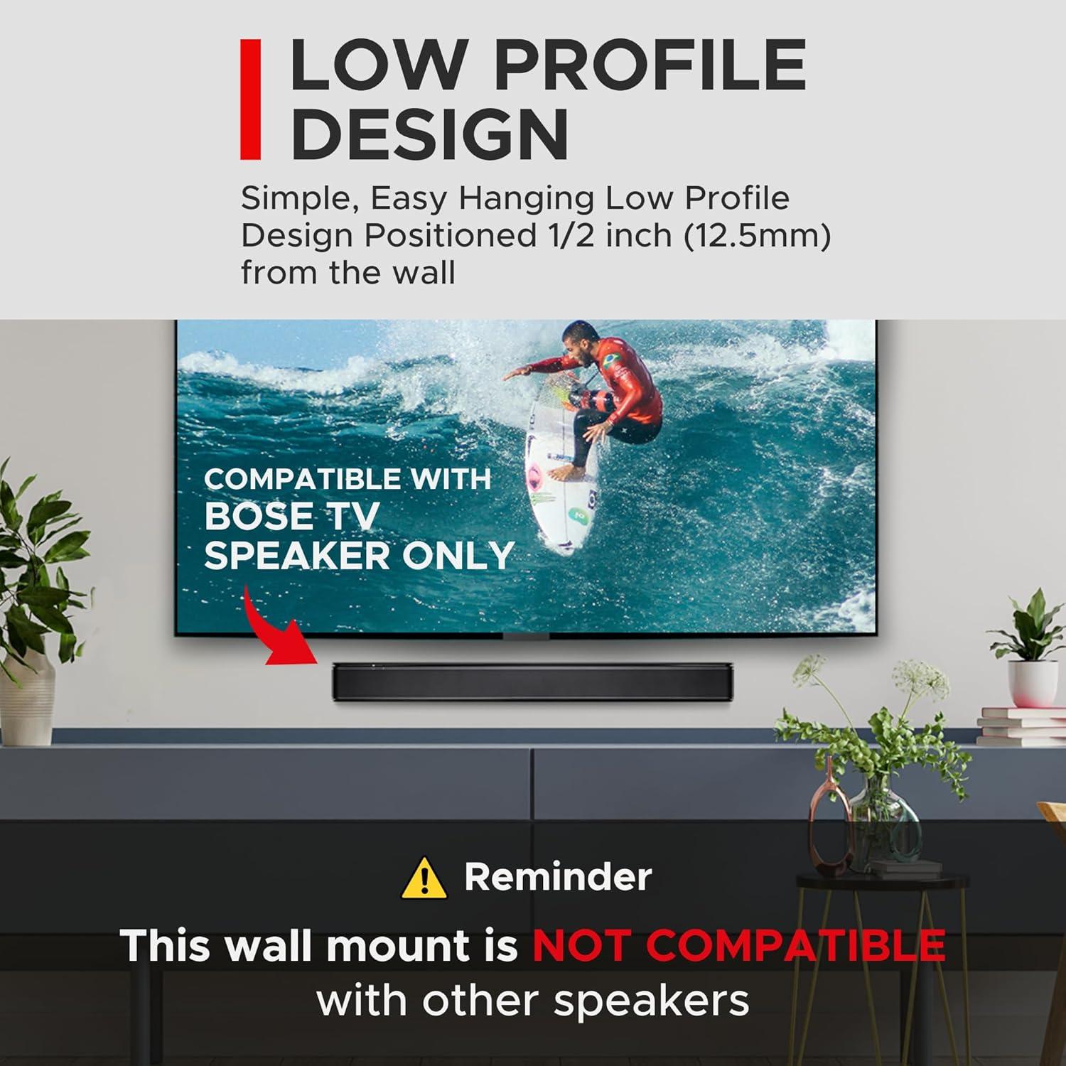 Soporte de pared ajustable para altavoz de TV Bose WM-TV