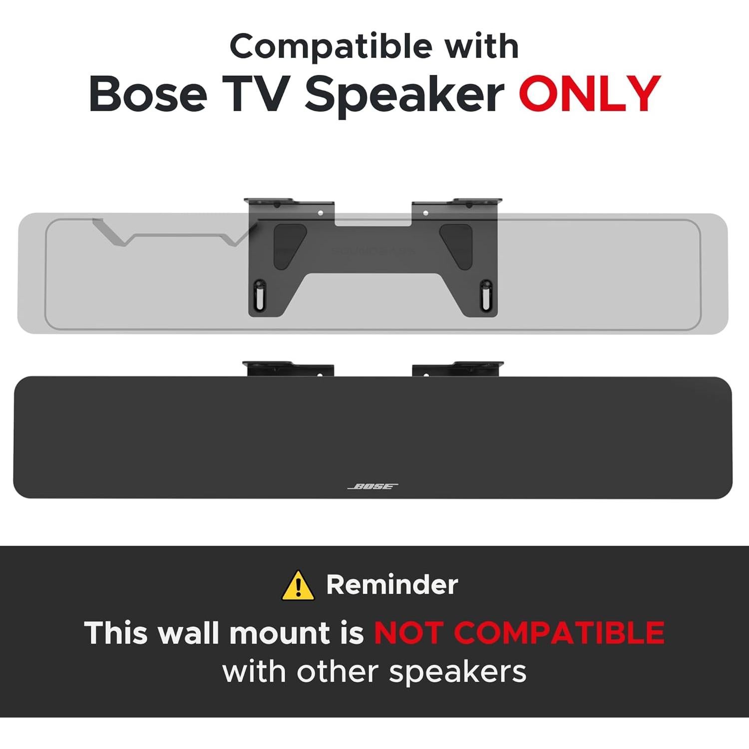 Soporte de pared ajustable para altavoz de TV Bose WM-TV