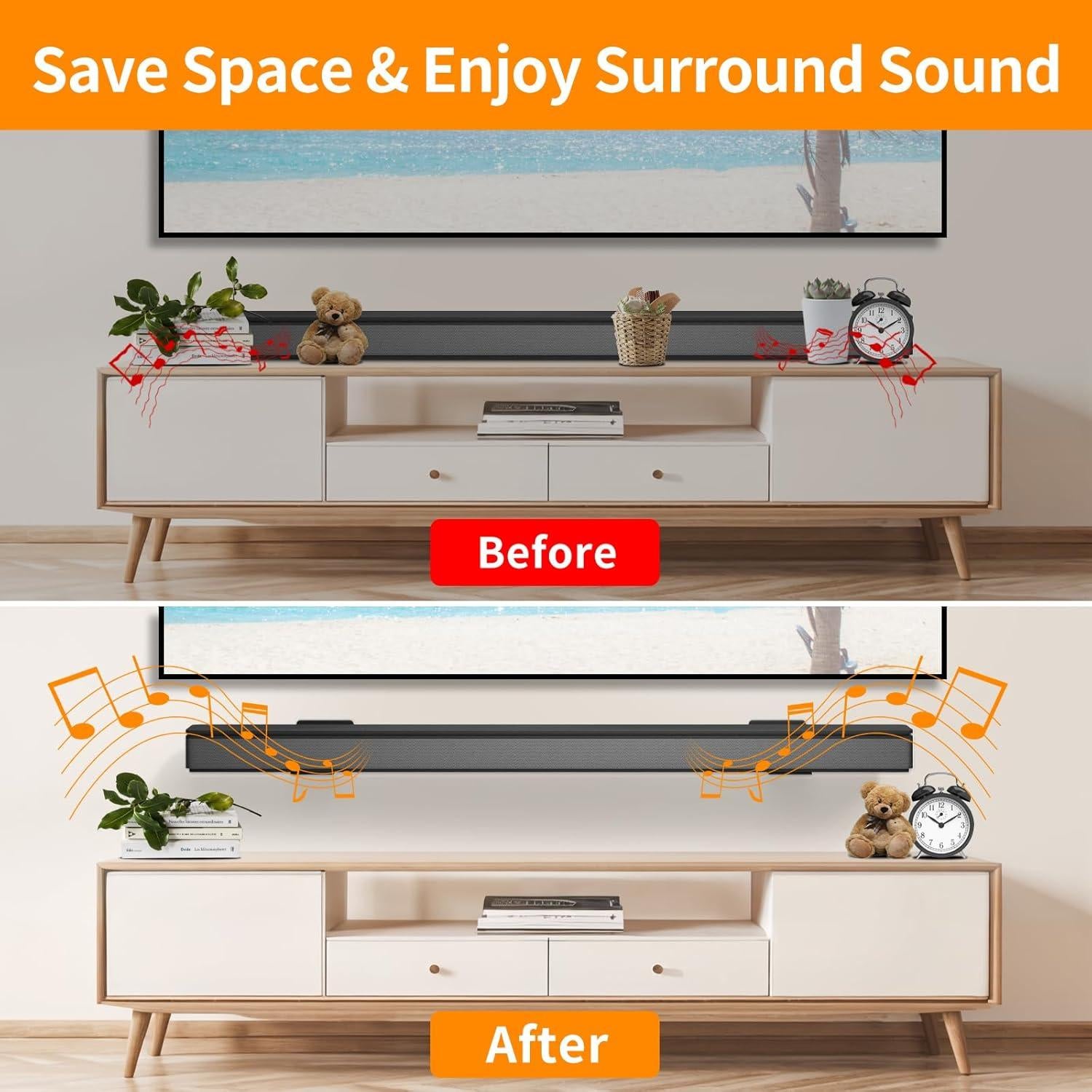 Soporte de pared para barra de sonido Bose WB-300 ajustable