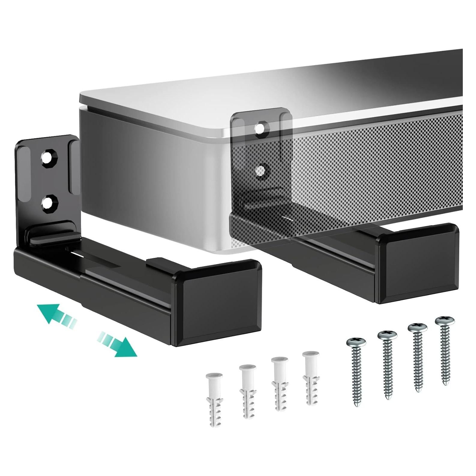 Soporte Universal para Barra de Sonido WALI SLK202 Negro 15 kg