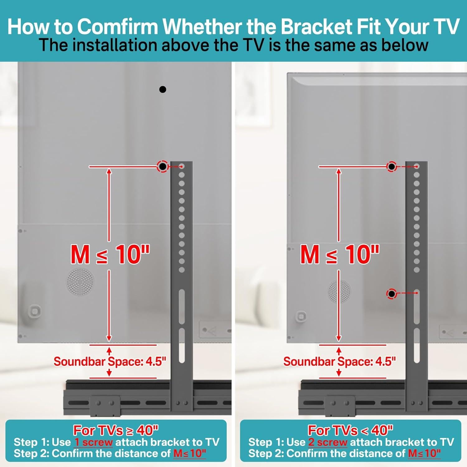 Soporte de Barra de Sonido Ajustable Tiebutie para Bose