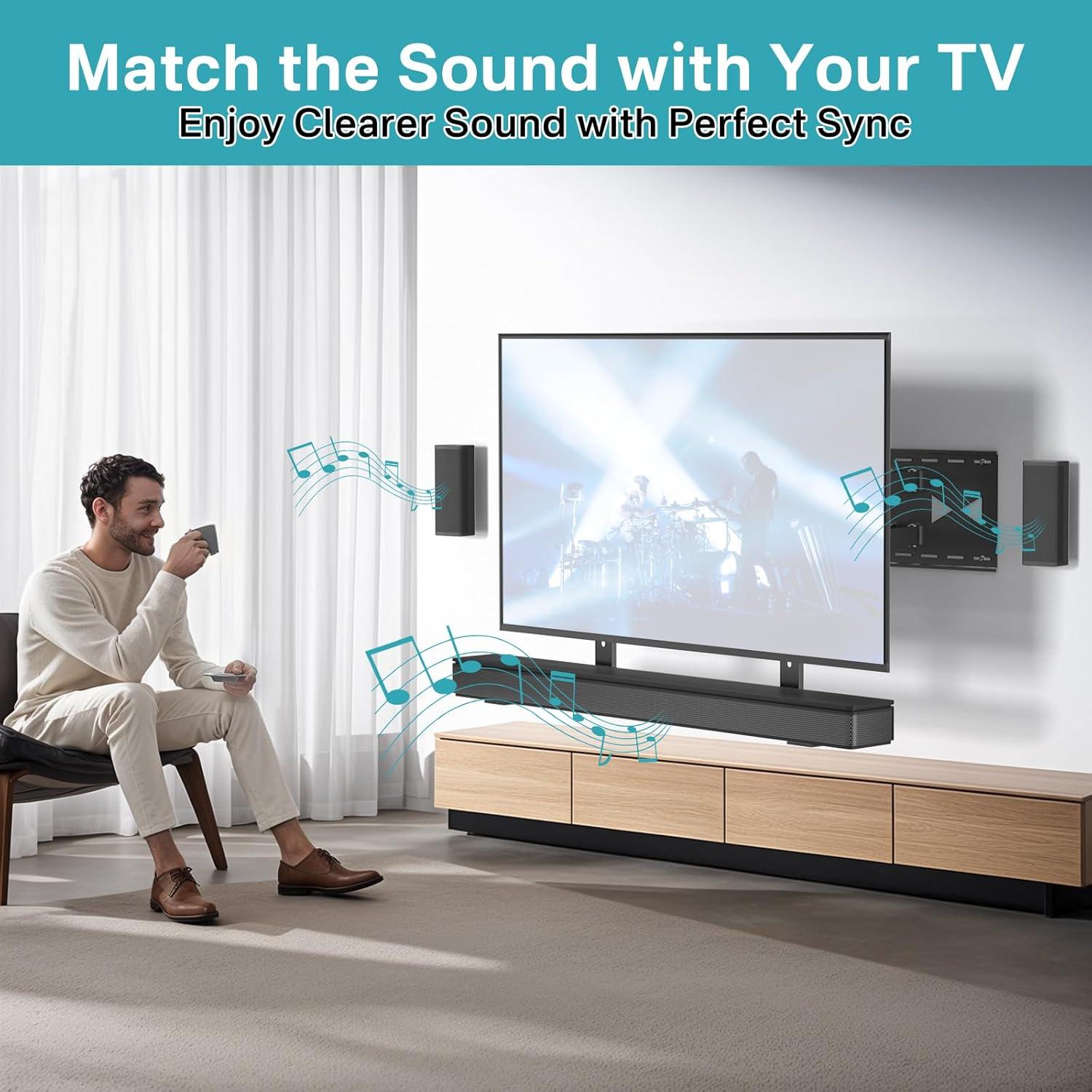 Soporte de Barra de Sonido Ajustable Tiebutie para Bose