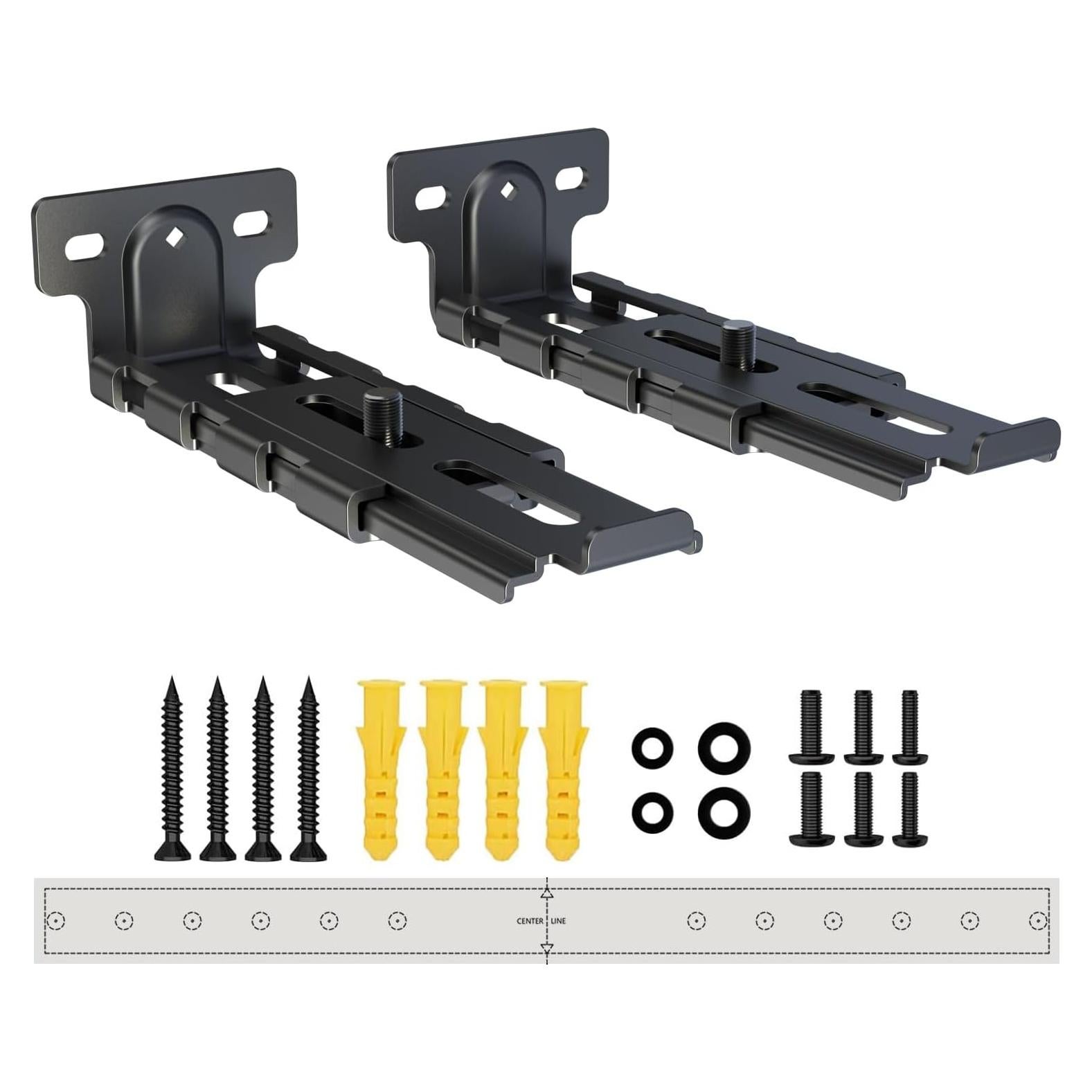Soporte de Montaje en Pared Ajustable Agandax para Barra de Sonido