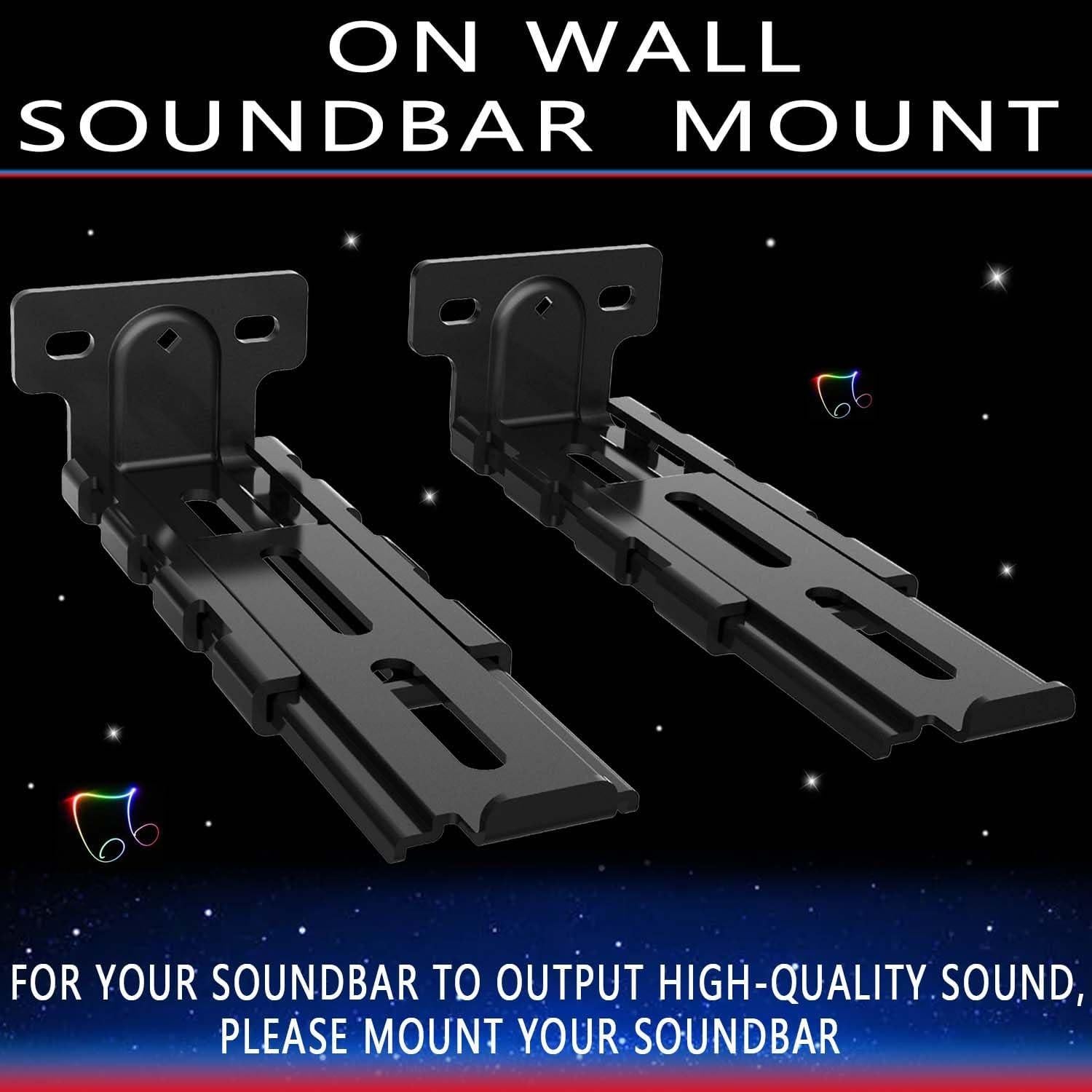 Soporte de Montaje en Pared Ajustable Agandax para Barra de Sonido