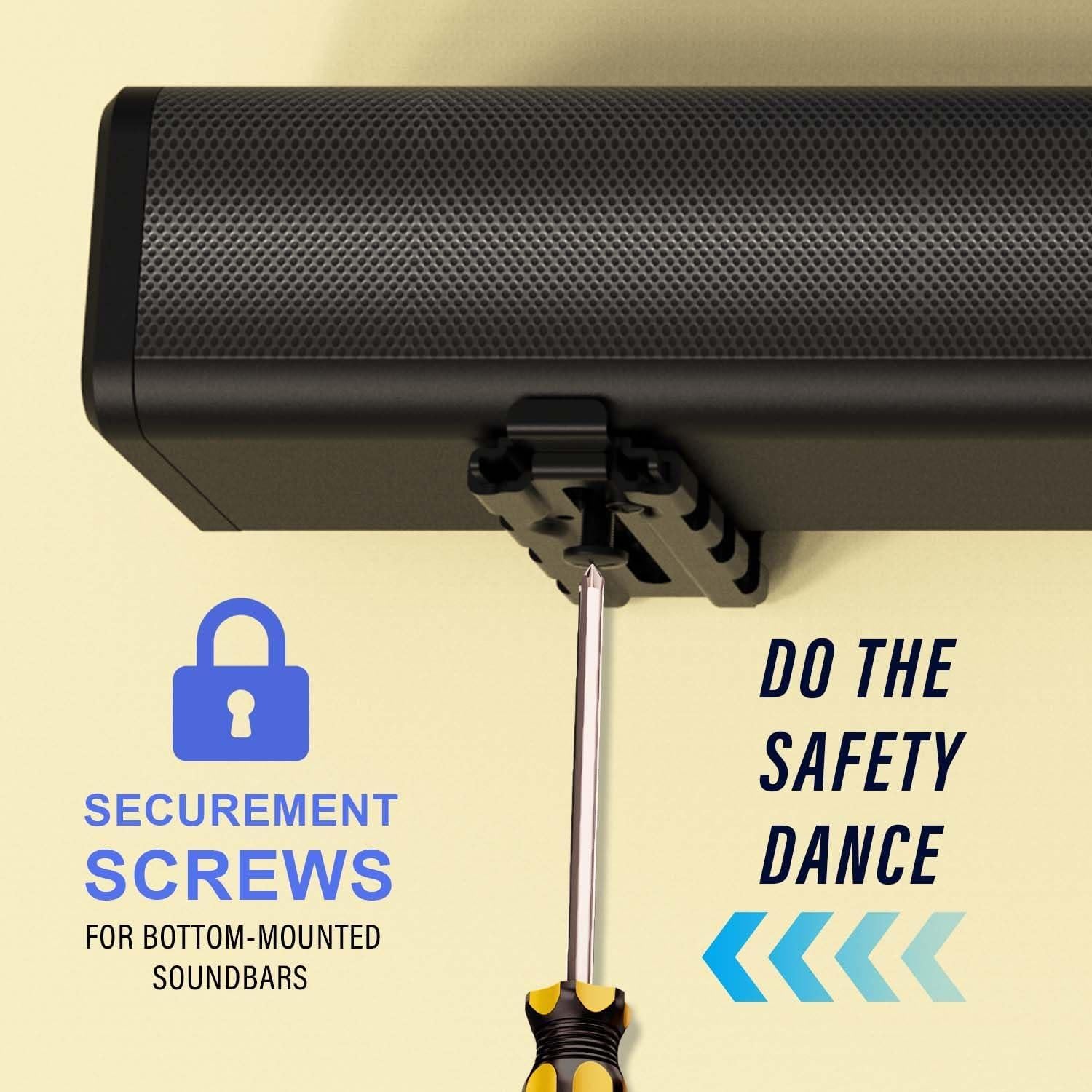 Soporte de Montaje en Pared Ajustable Agandax para Barra de Sonido