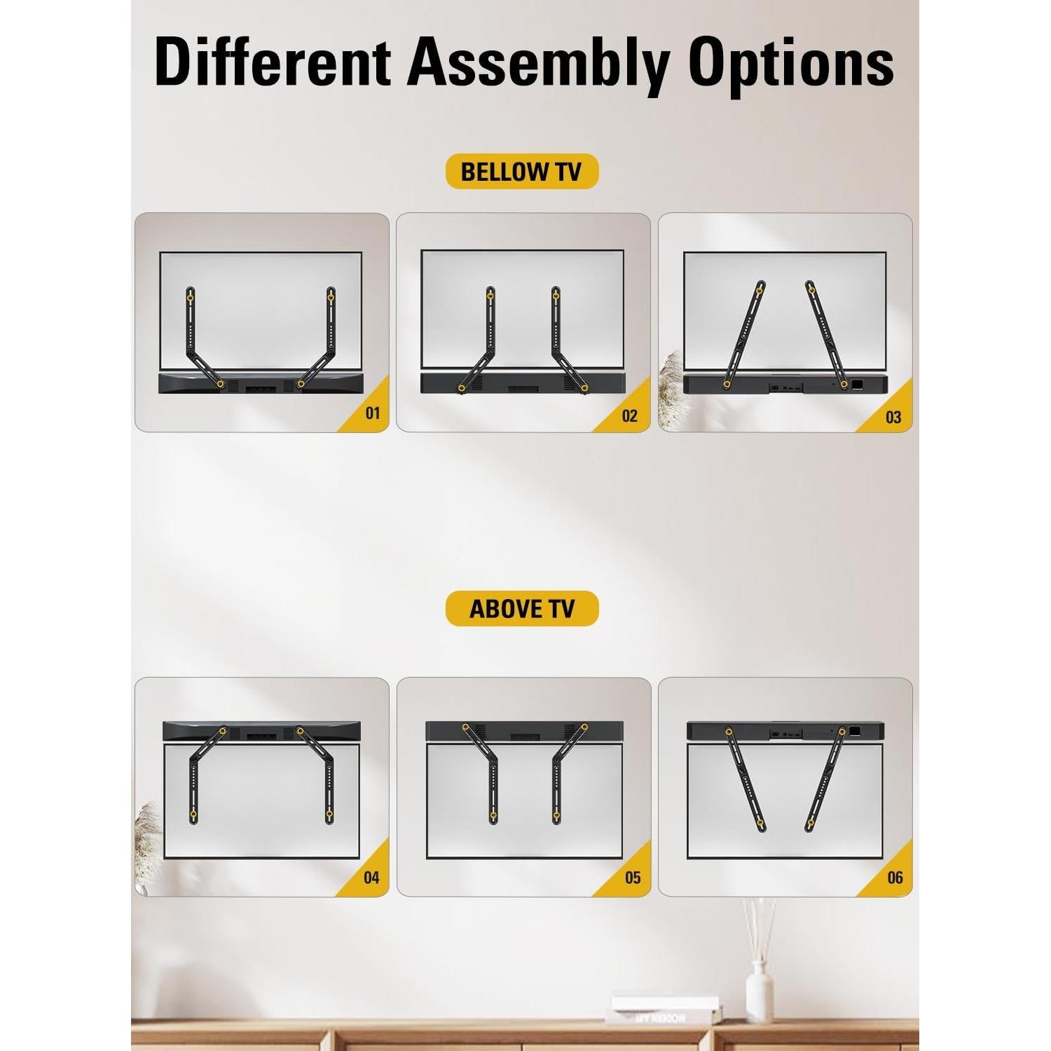 Soporte de Barra de Sonido Mounting Dream MD5420 Ajustable 6.8 KG