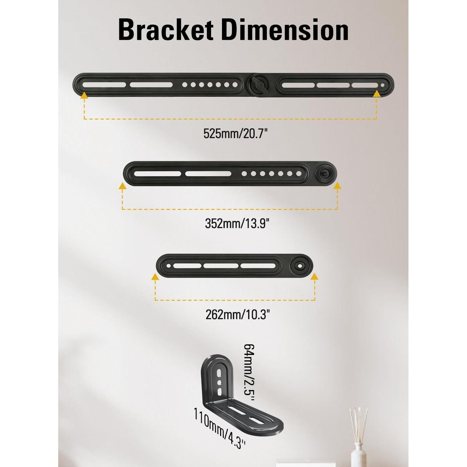 Soporte de Barra de Sonido Mounting Dream MD5420 Ajustable 6.8 KG