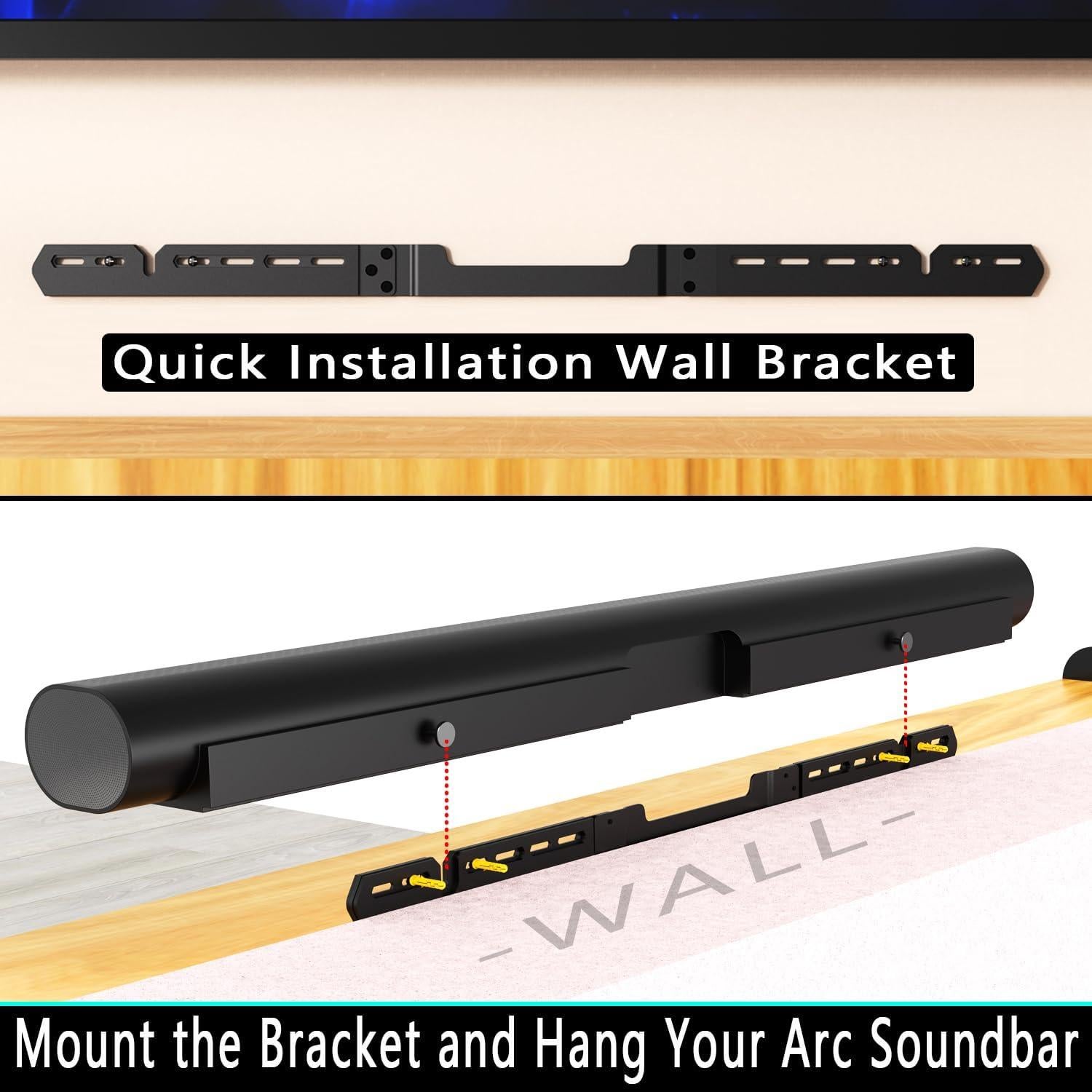 Soporte de Pared para Barra de Sonido Sonos Arc - Agandax