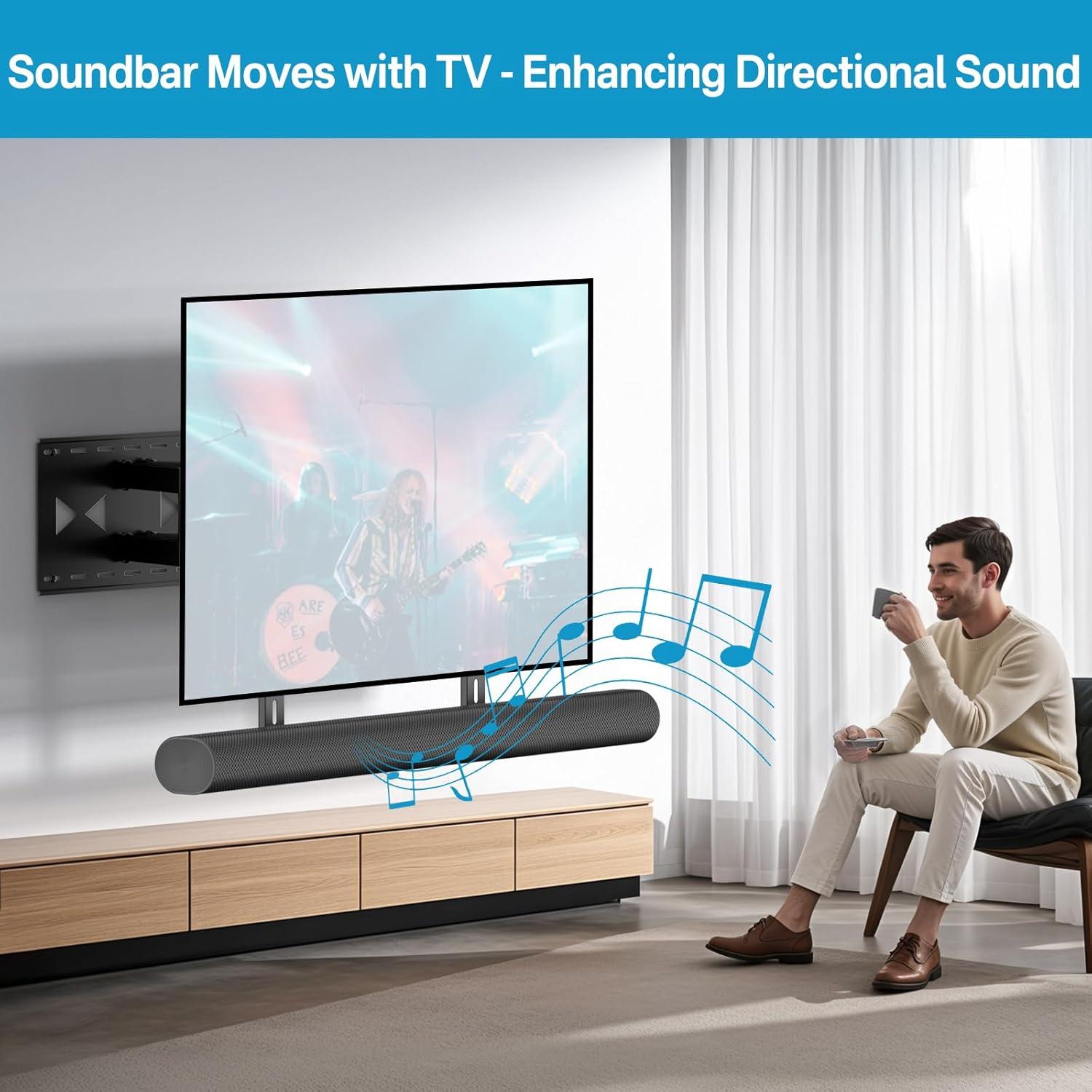 Soporte de Barra de Sonido Notiela para TV Sonos Arc - 1.32 kg