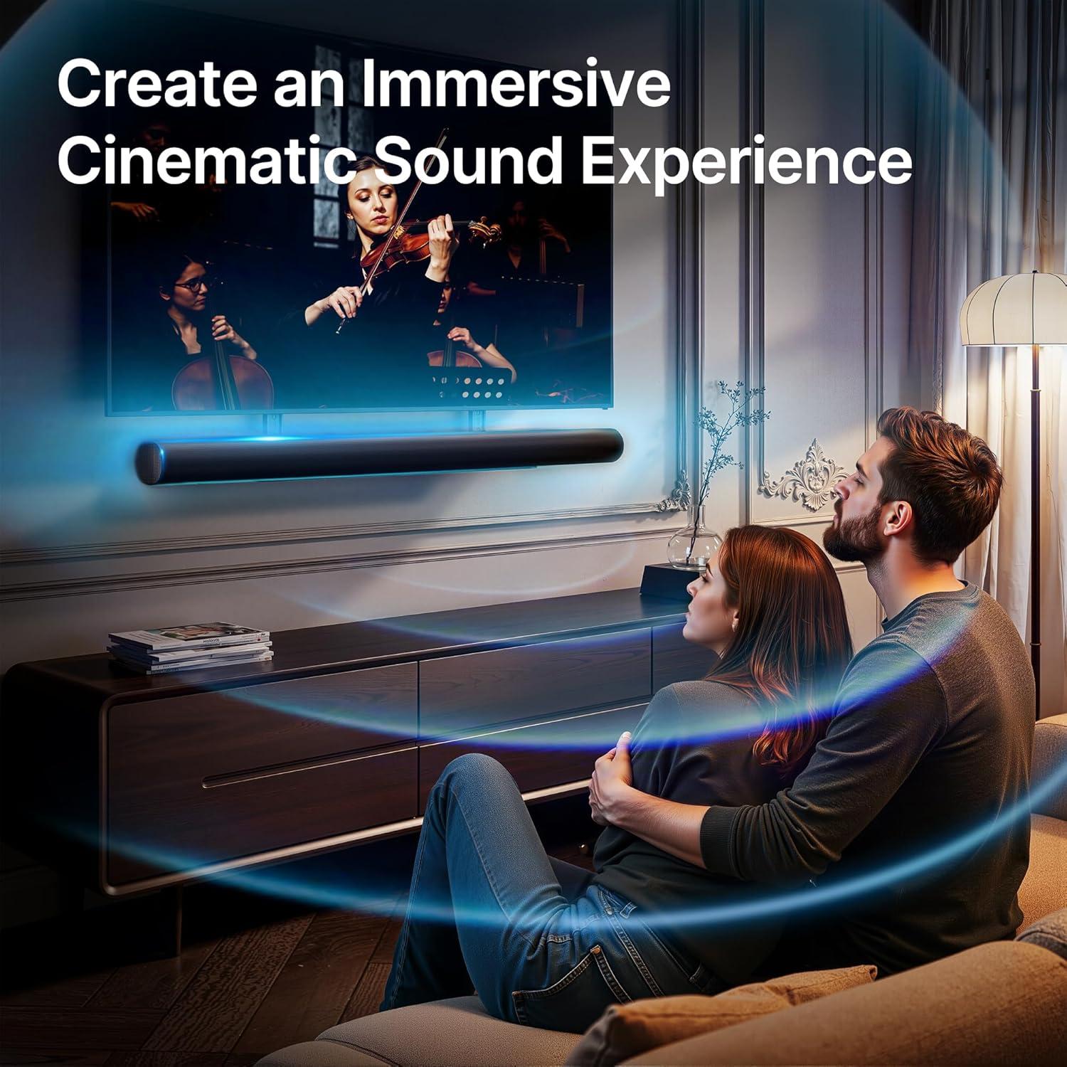 Soporte de TV para Barra de Sonido PEGZONE HWS1006BK Negro