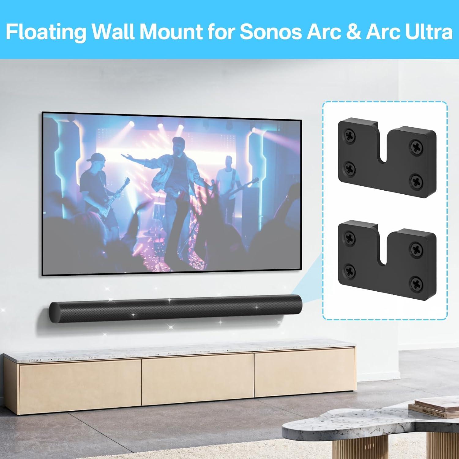 Soporte de Pared Metal para Barra de Sonido Sonos Arc - Notiela