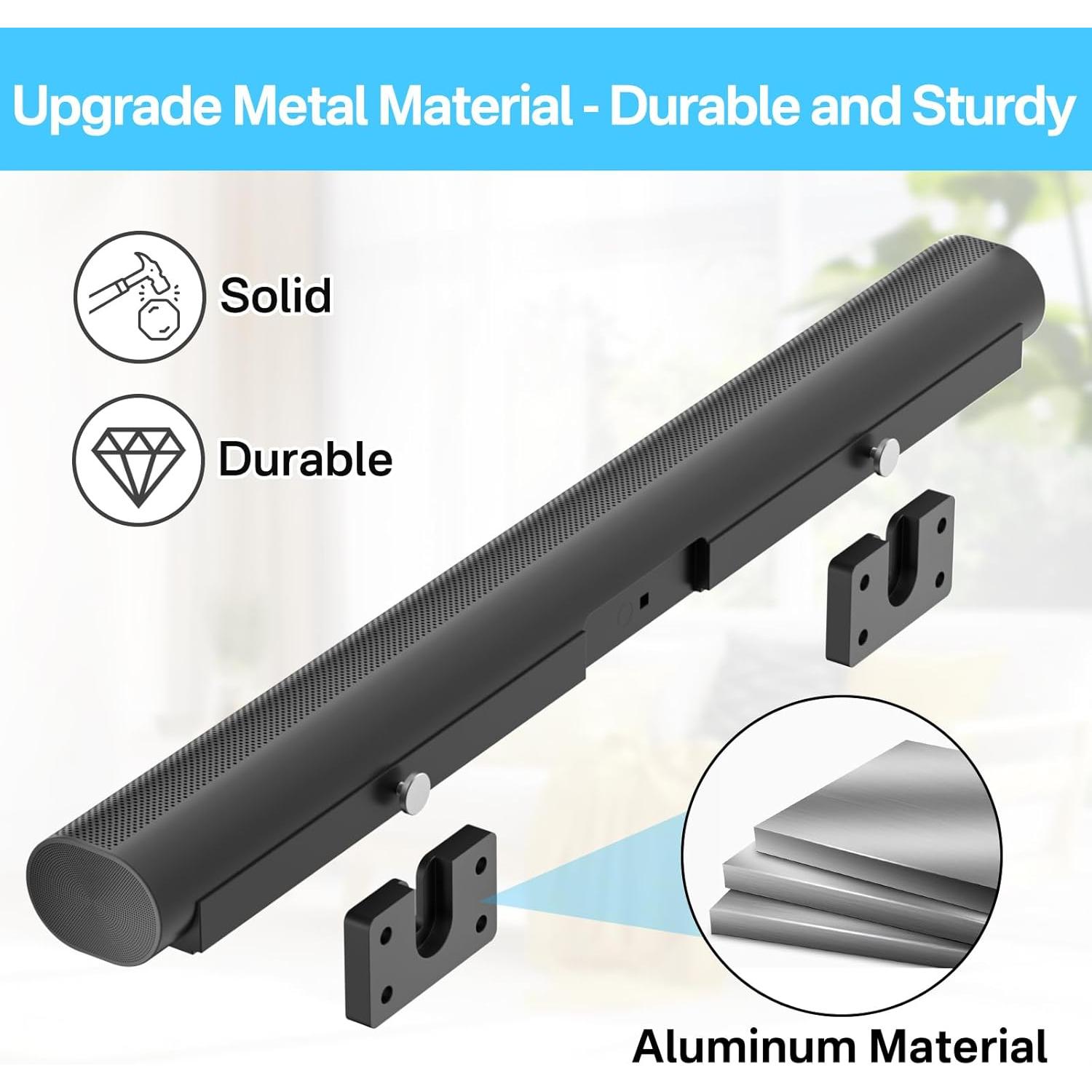 Soporte de Pared Metal para Barra de Sonido Sonos Arc - Notiela