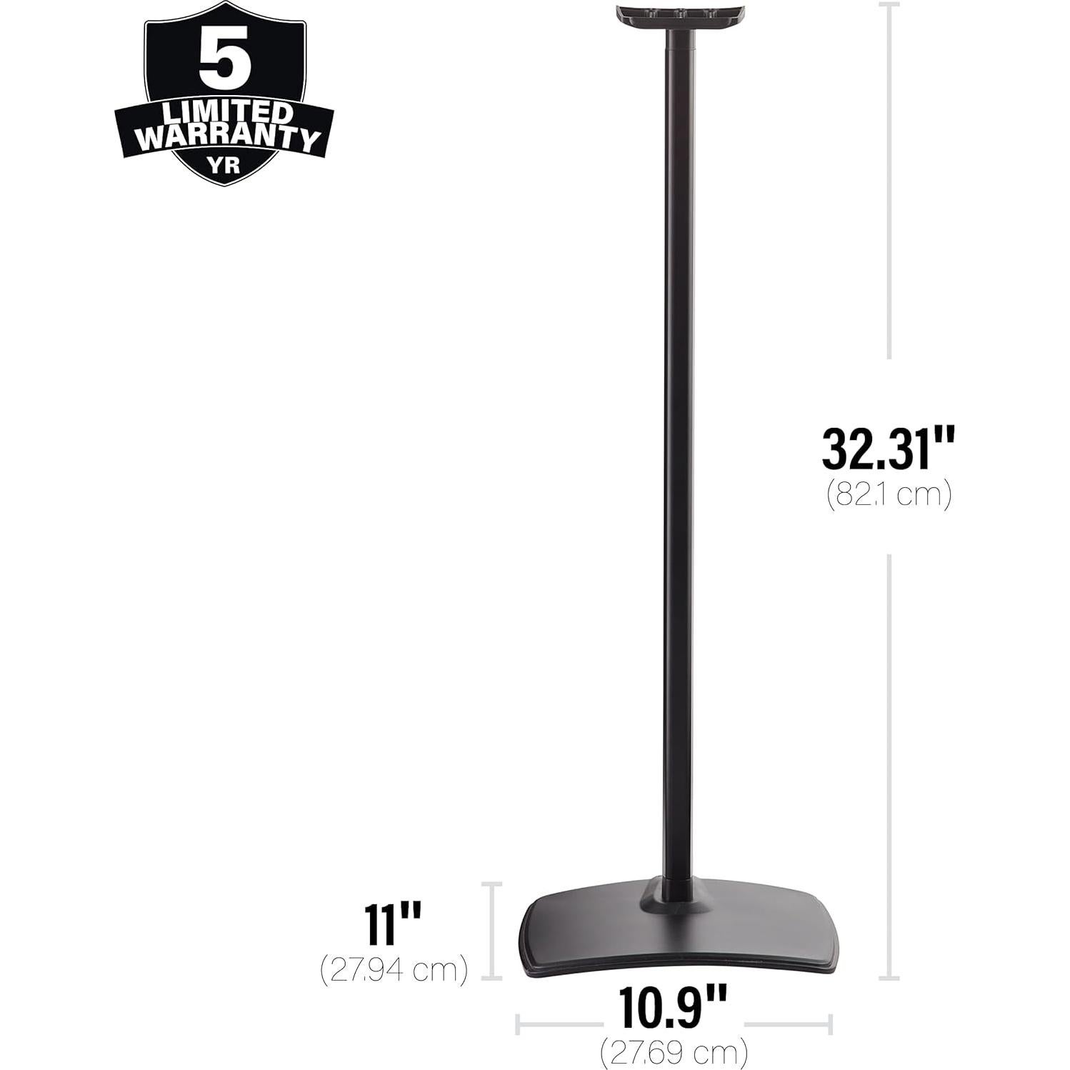 Soportes Inalámbricos Sanus para Altavoces Sonos ERA 300 - Par Negro