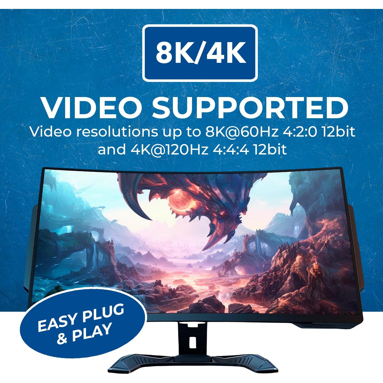 Extractor de Audio eARC OREI BK-929 4K 120Hz HDMI 2.0