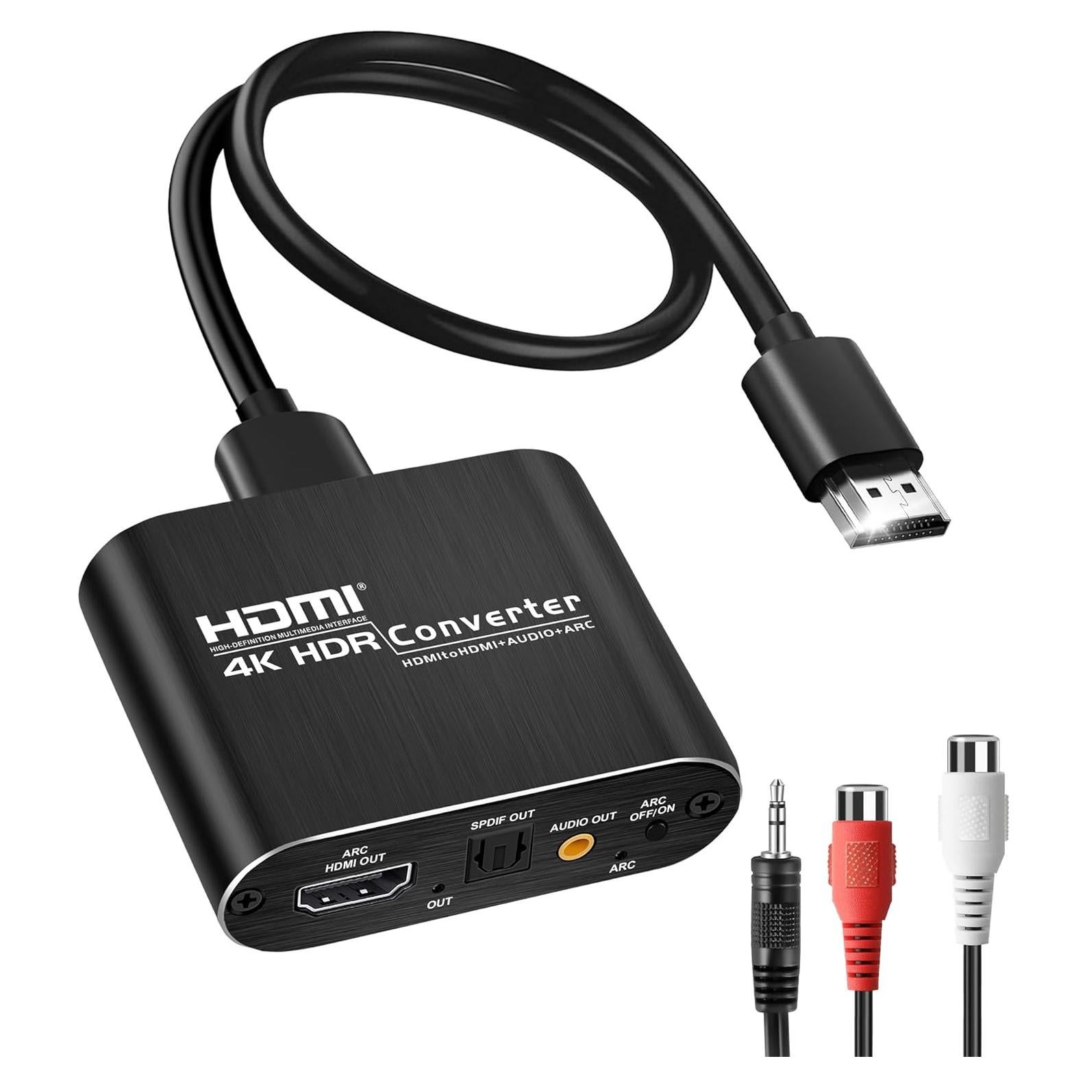 Extractor de Audio HDMI avedio links 4K 60Hz Toslink y 3.5mm
