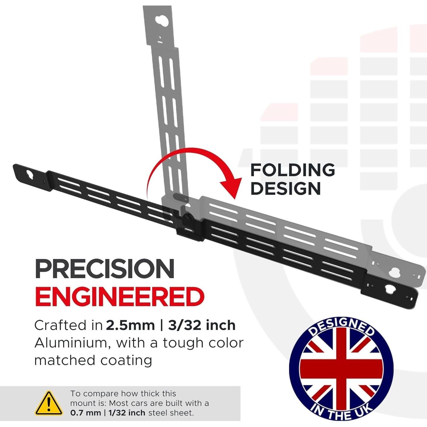 Soporte de Pared Soundbass ARC-WM-B para Sonos Arc y Arc Ultra, Negro, Ajustable